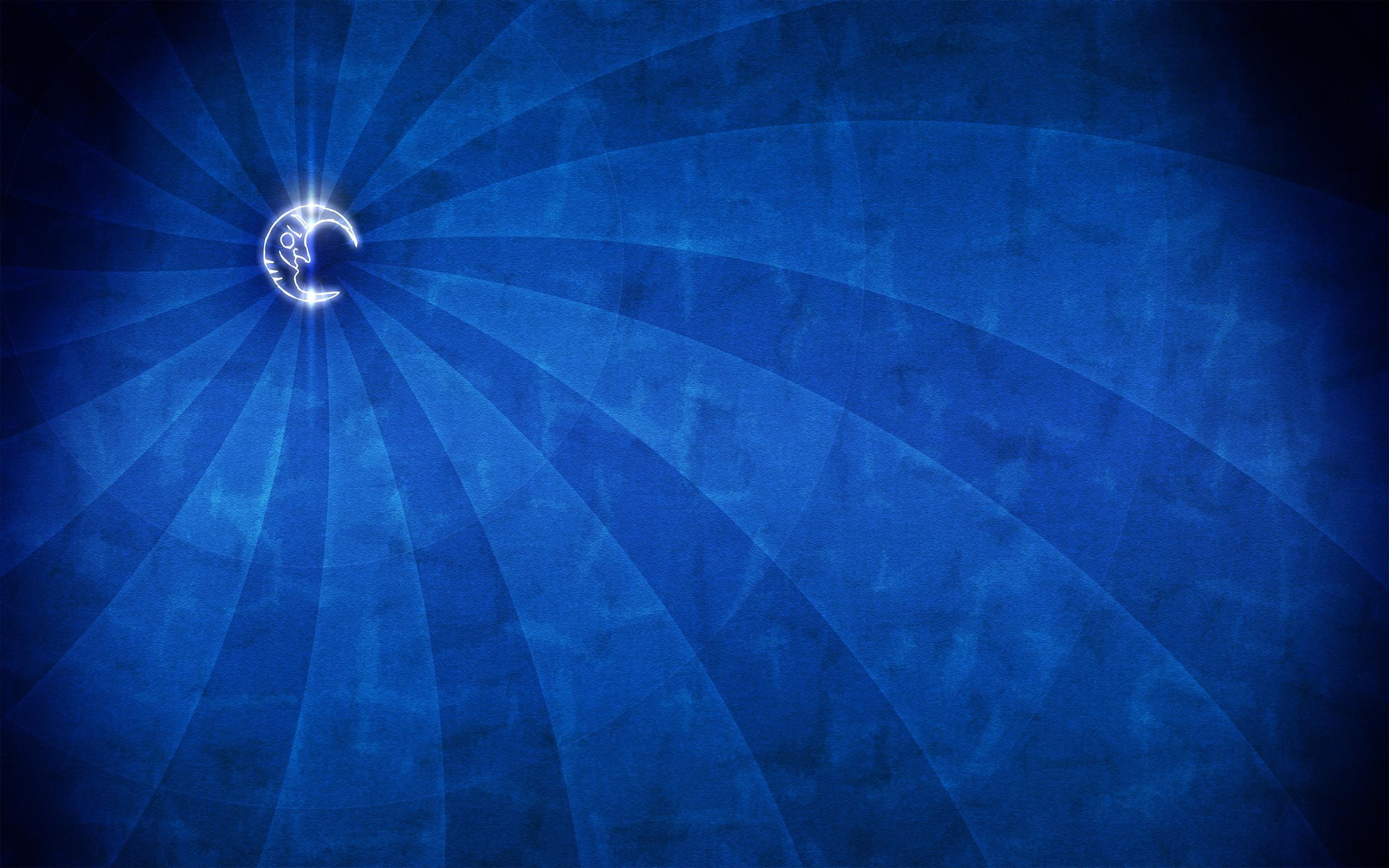 smile, blue, 3d and abstract, winter, stripes, night, 2K, light, moon, beam, HD Wallpaper