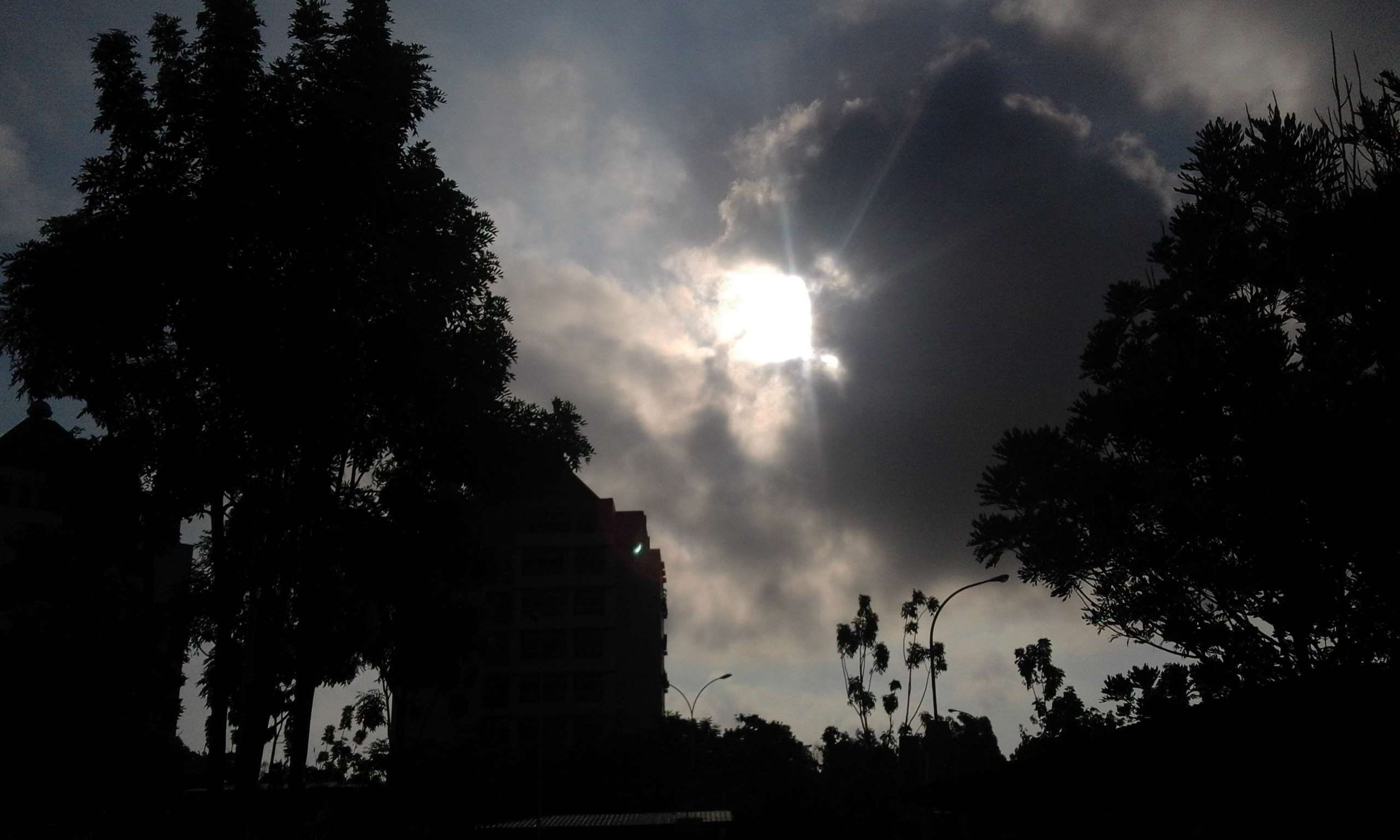 sunset, outdoors, no people, architecture, scenics - nature, indonesian, low angle view, sun beam, cloud - sky, growth, evening moon, aviator sunglasses, HD Wallpaper