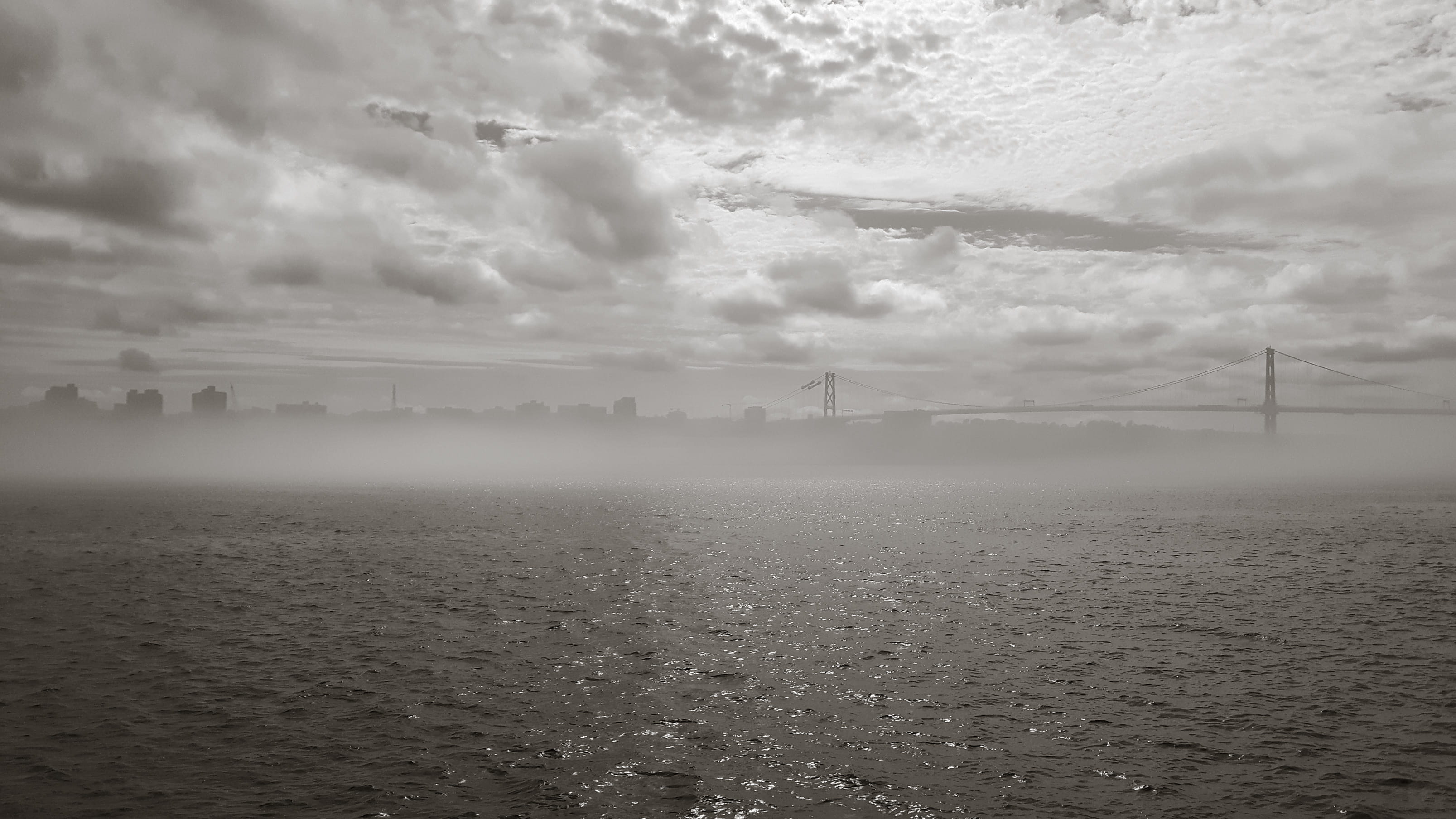 sea, sky, environment, wet, fog, nature, halifax, tranquil scene, built structure, rain, canada, 1781 lower water st, land, cloud - sky, beauty in nature, HD Wallpaper