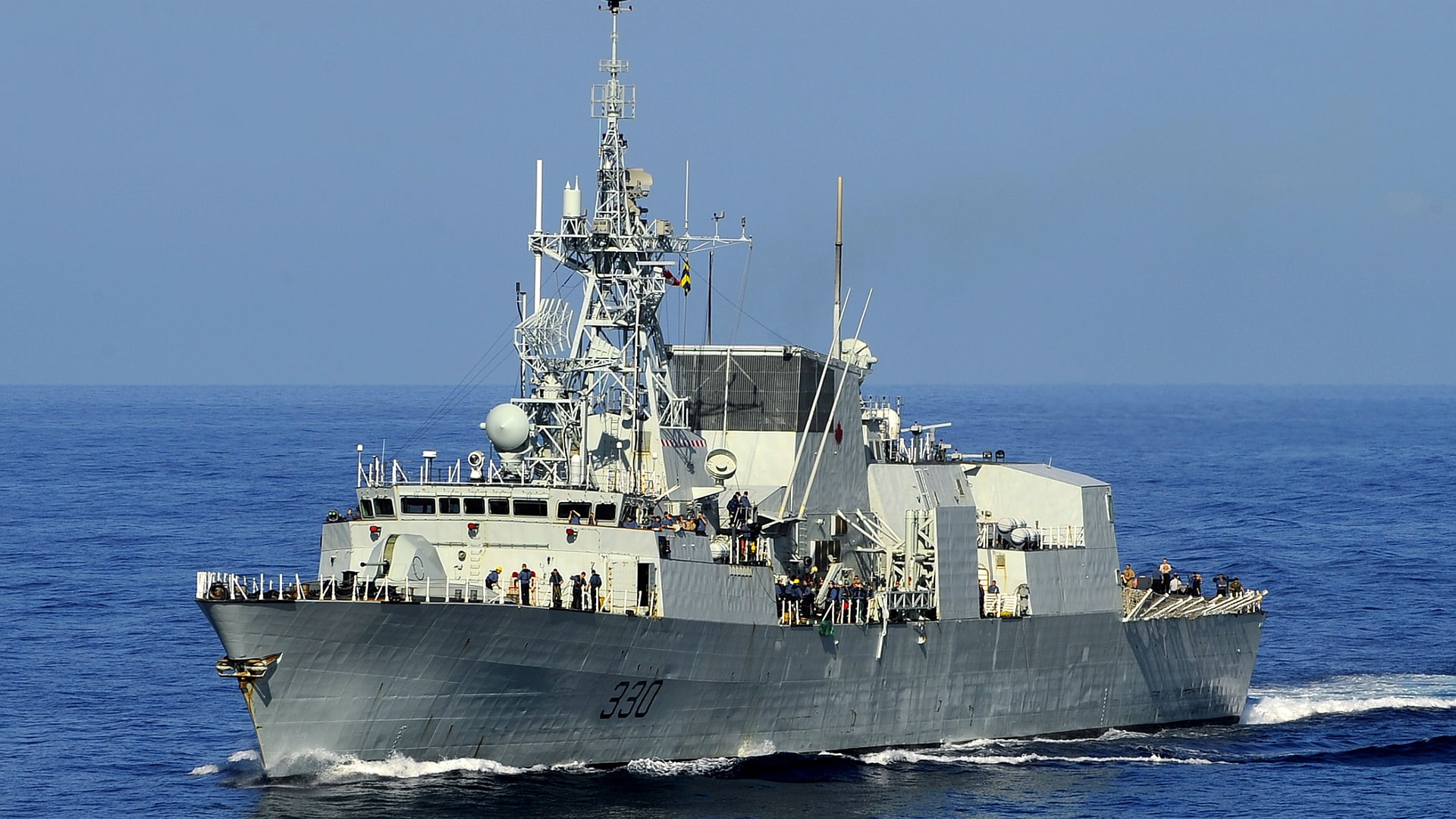 1080P, Navy, HMCS Halifax (FFH 330), Frigate, Ship, Military, HD Wallpaper