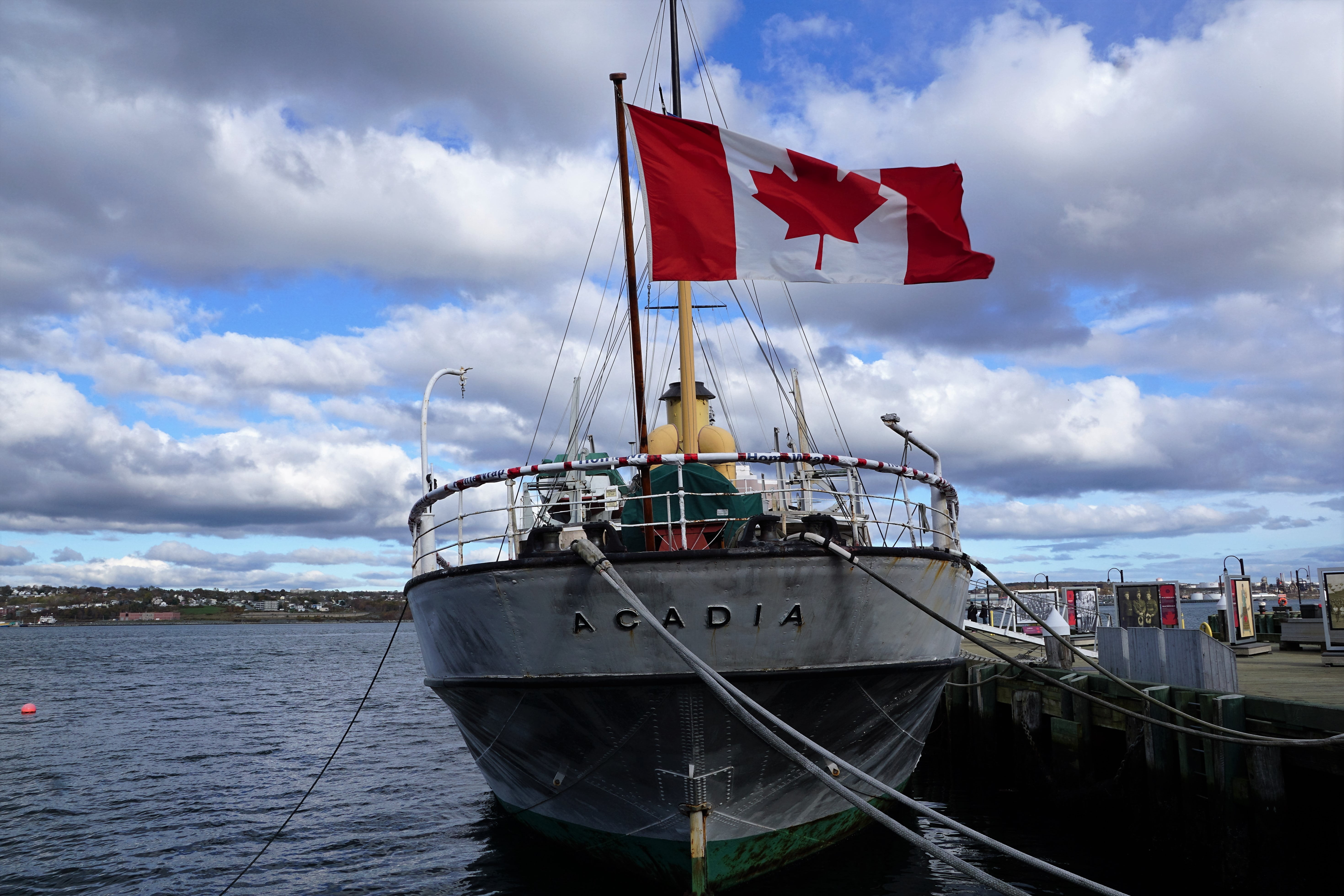 anchor, daytime, cloud - sky, patriotism, 5K, pole, outdoors, boot, nautical vessel, grey, sky, atlantic, ship, sea, boat, sailboat, weather, no people, HD Wallpaper