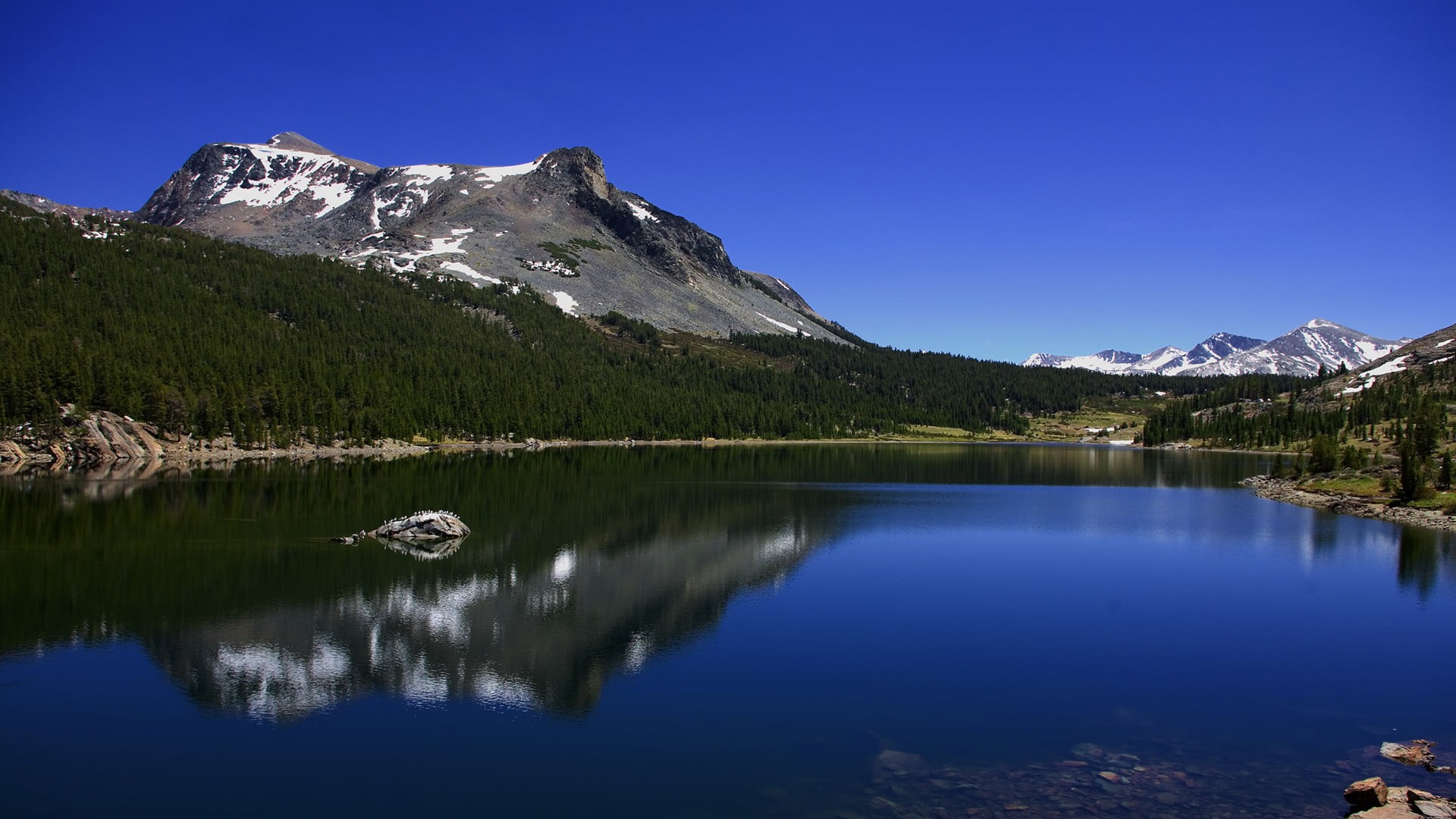 tranquil scene, cold temperature, Yosemite National Park, no people, mountain, environment, reflection lake, water, scenics - nature, winter, Lake Tioga , HD Wallpaper