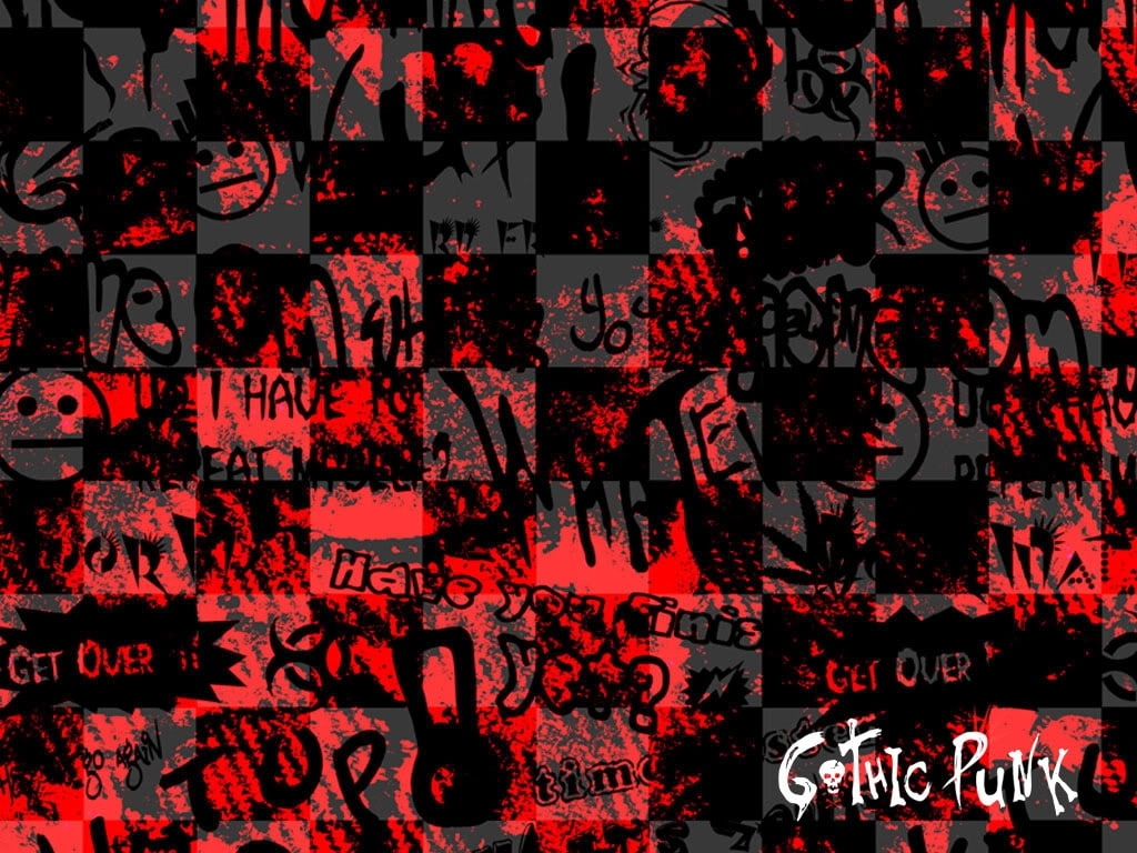abstract, awesome, hd, emo, art, red, 480P, checkers, Black, HD Wallpaper