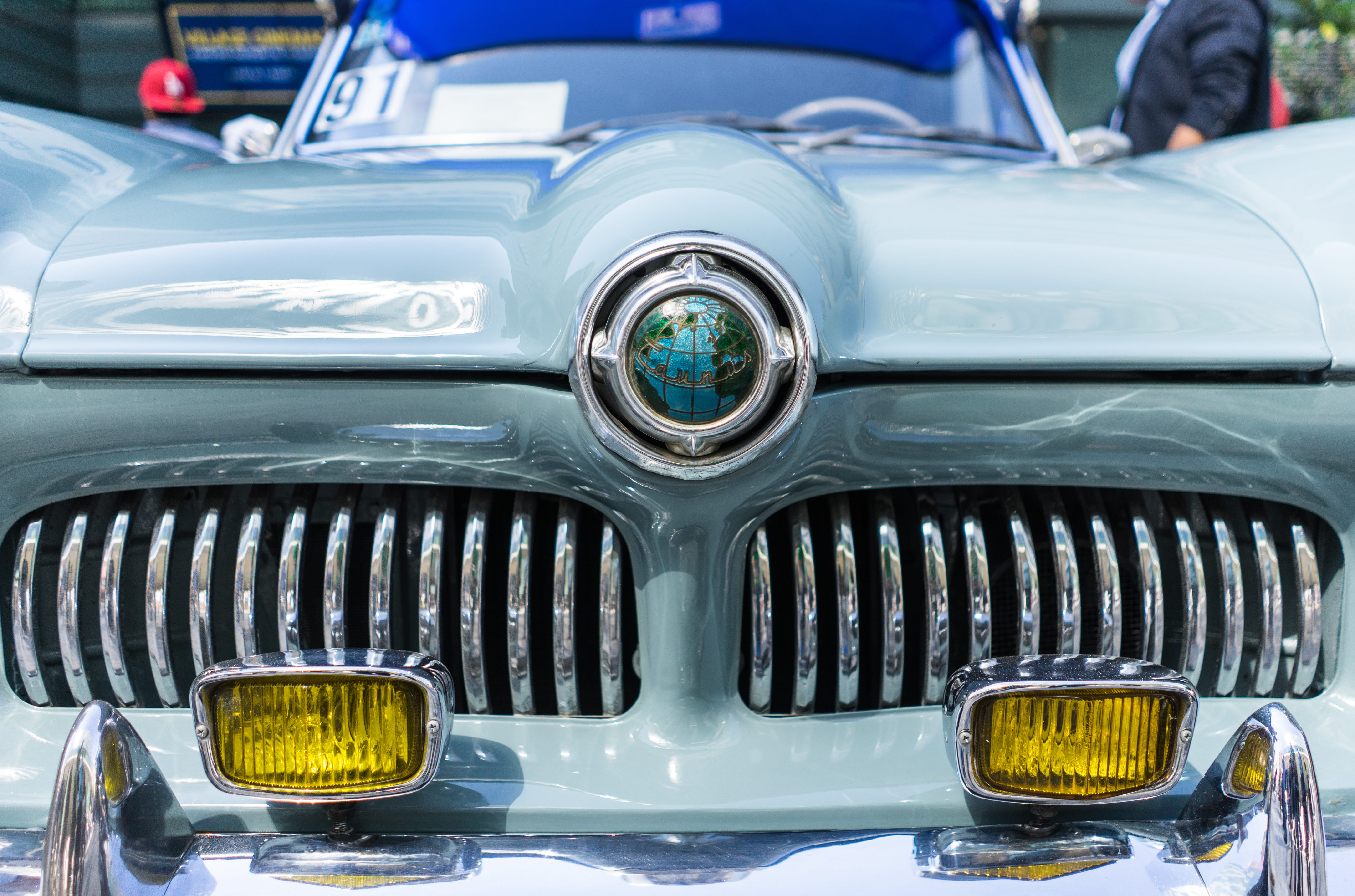 day, taunus, motor vehicle, chrome, metal, vintage car, shiny, headlight, outdoors, car, retro styled, focus on foreground, radiator, detail, mode of transportation, HD Wallpaper