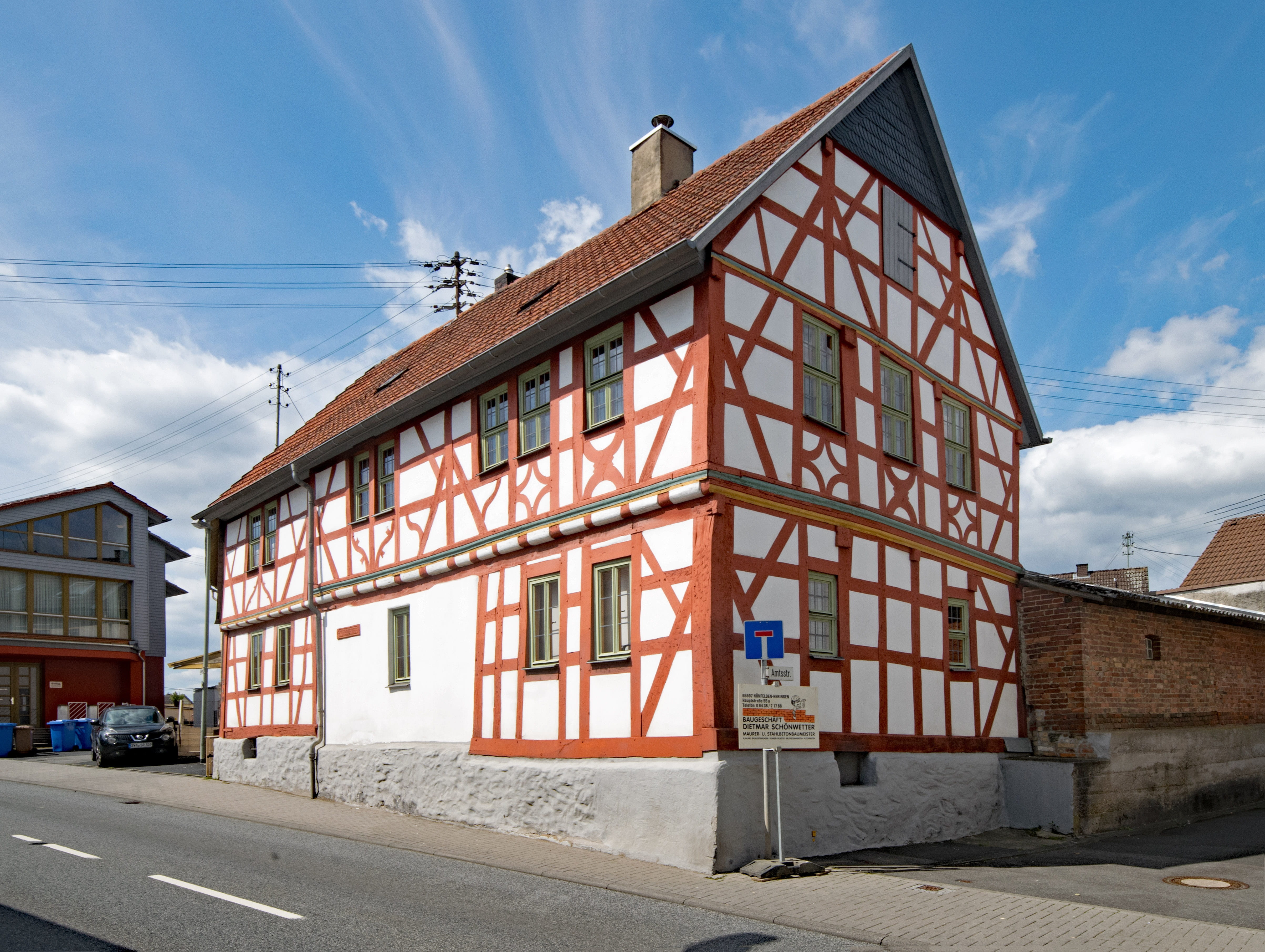 history, sunlight, taunusstein, motor vehicle, cloud - sky, fachwerkhaus, wall, places of interest, taunus, culture, street, footpath, transportation, building, HD Wallpaper