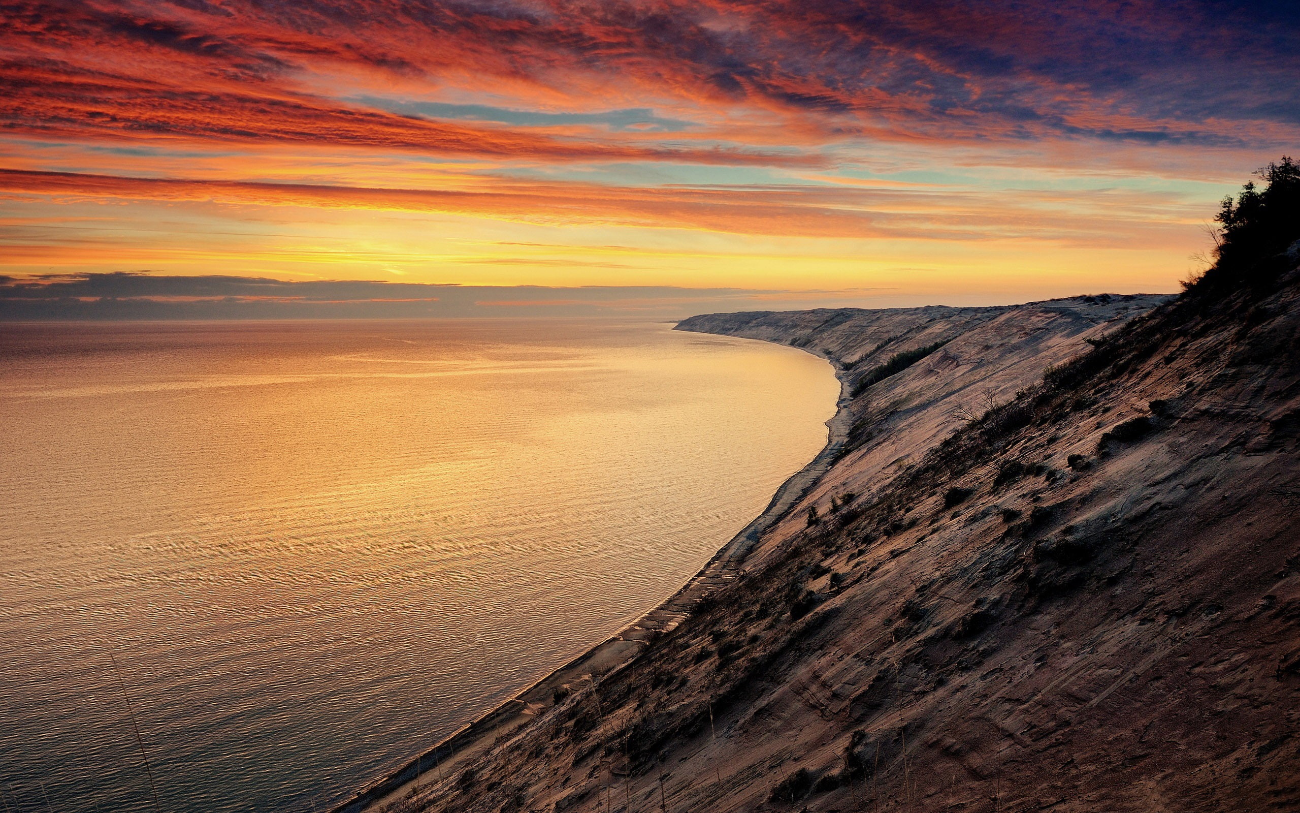 hdr, tranquility, cloud - sky, rock formation, land, orange color, rock - object, rock, tranquil scene, sunset, no people, eroded, romantic sky, HD Wallpaper
