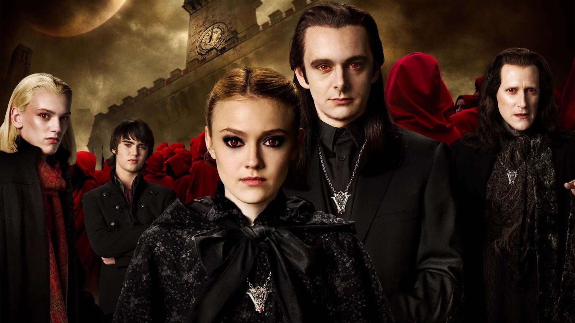 fear, adult, men, 1080P, spooky, portrait, depression - sadness, teenager, Movie, vampire, red, young men, sadness, emotion, looking at camera, young adult, HD Wallpaper