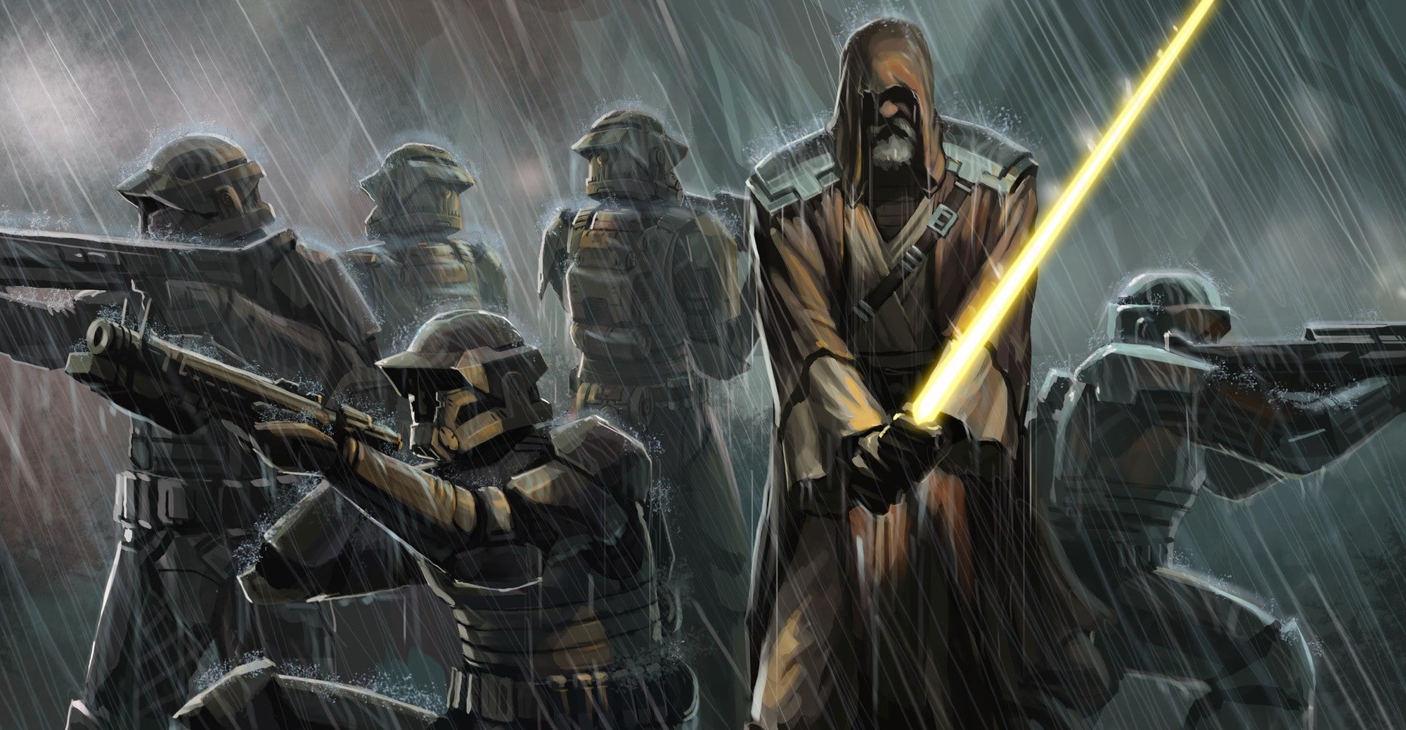 group of people, human representation, statue, place of worship, artwork, creativity, 1080P, architecture, built structure, Concept Art, Jedi, men, religion, HD Wallpaper