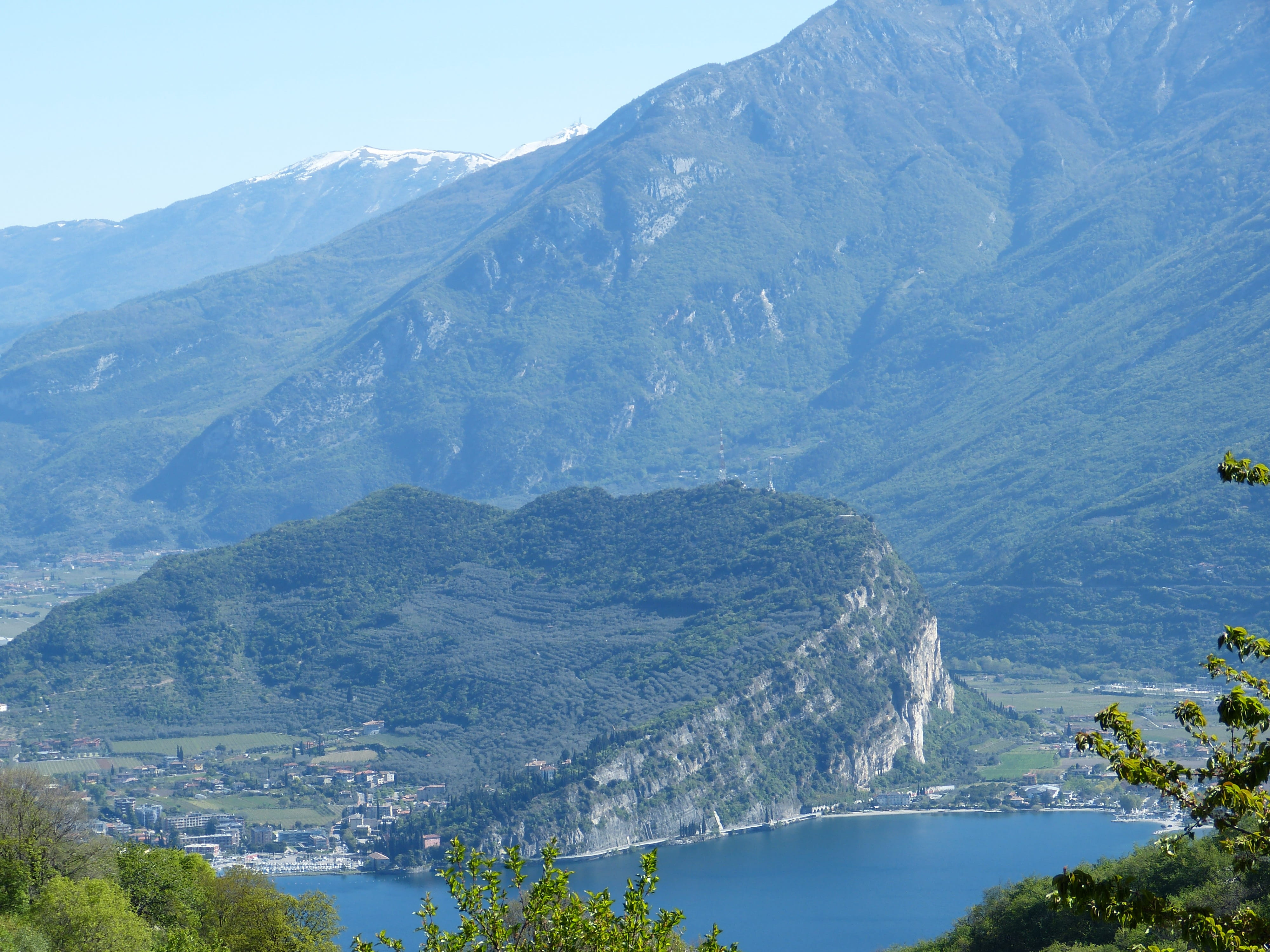 water, no people, remote, scenics - nature, lake, tranquil scene, outdoors, scenics, nature, mountain peak, Garda, tree, mountain range, tranquility, plant, HD Wallpaper