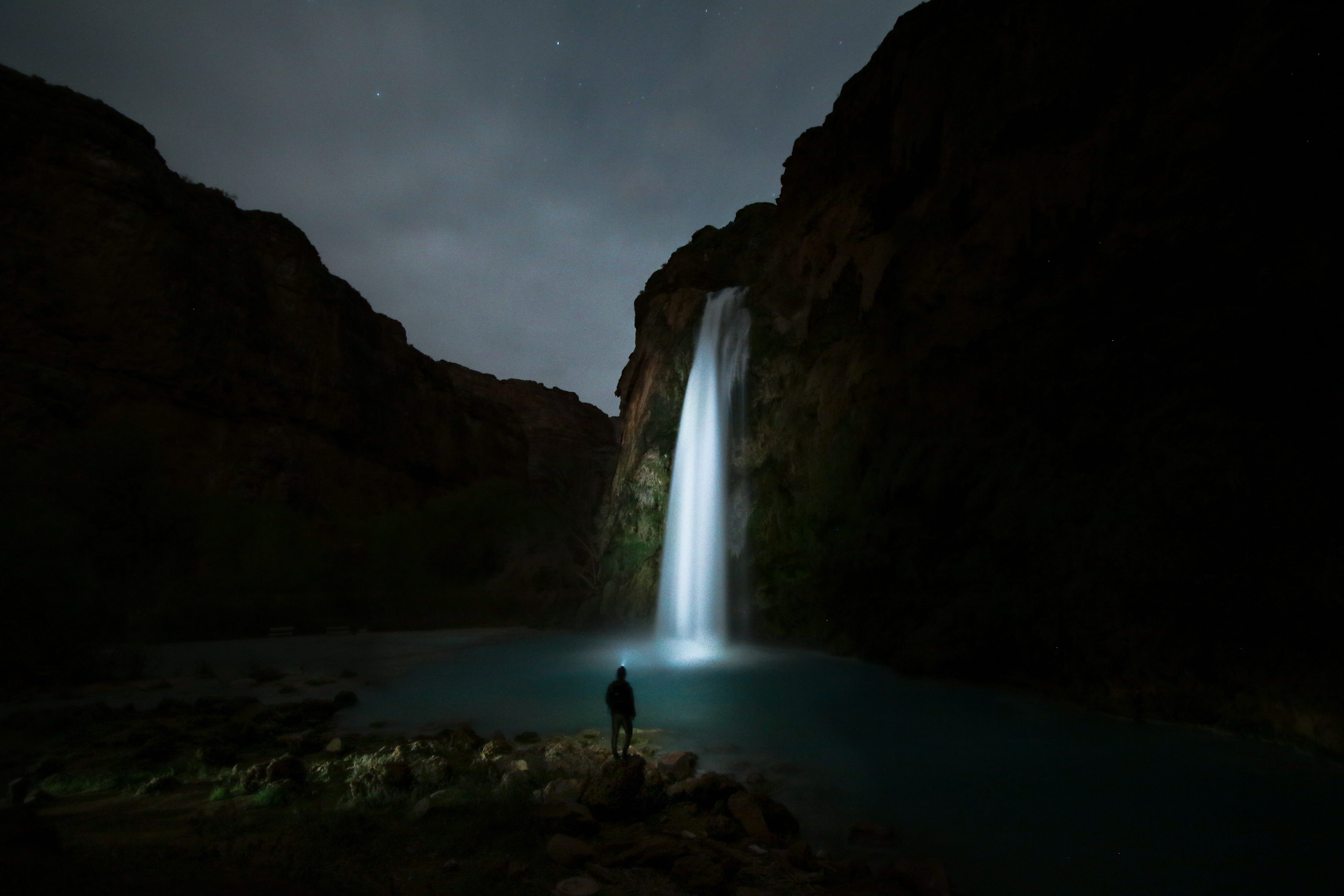 scenics - nature, motion, long Exposure, cave, blurred motion, nature, water, power in nature, beauty In Nature, photo, land, person, rock - Object, travel destinations, HD Wallpaper