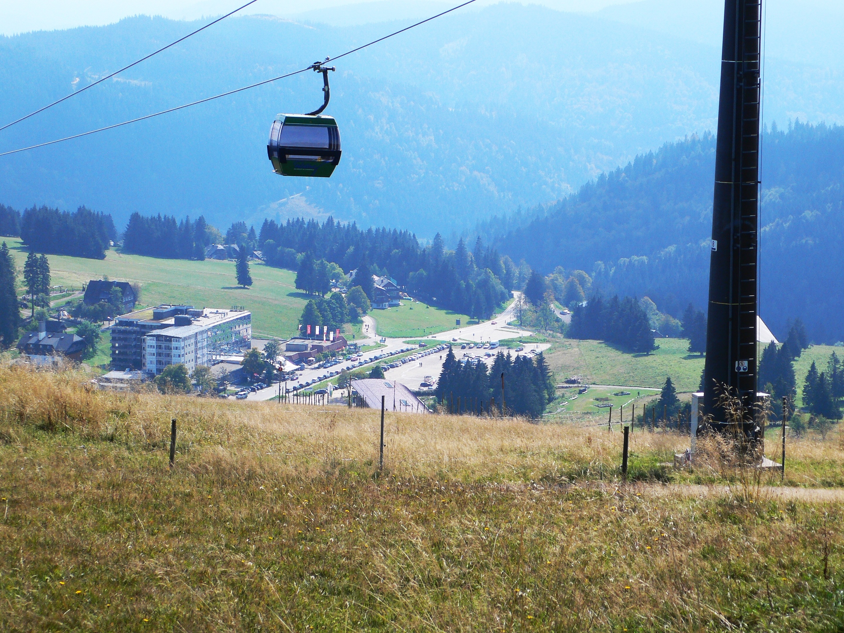 landscape, feldberg, scenics - nature, environment, tree, no people, ski lift, field, land, sky, mountain, overhead cable car, outdoors, nature, plant, HD Wallpaper