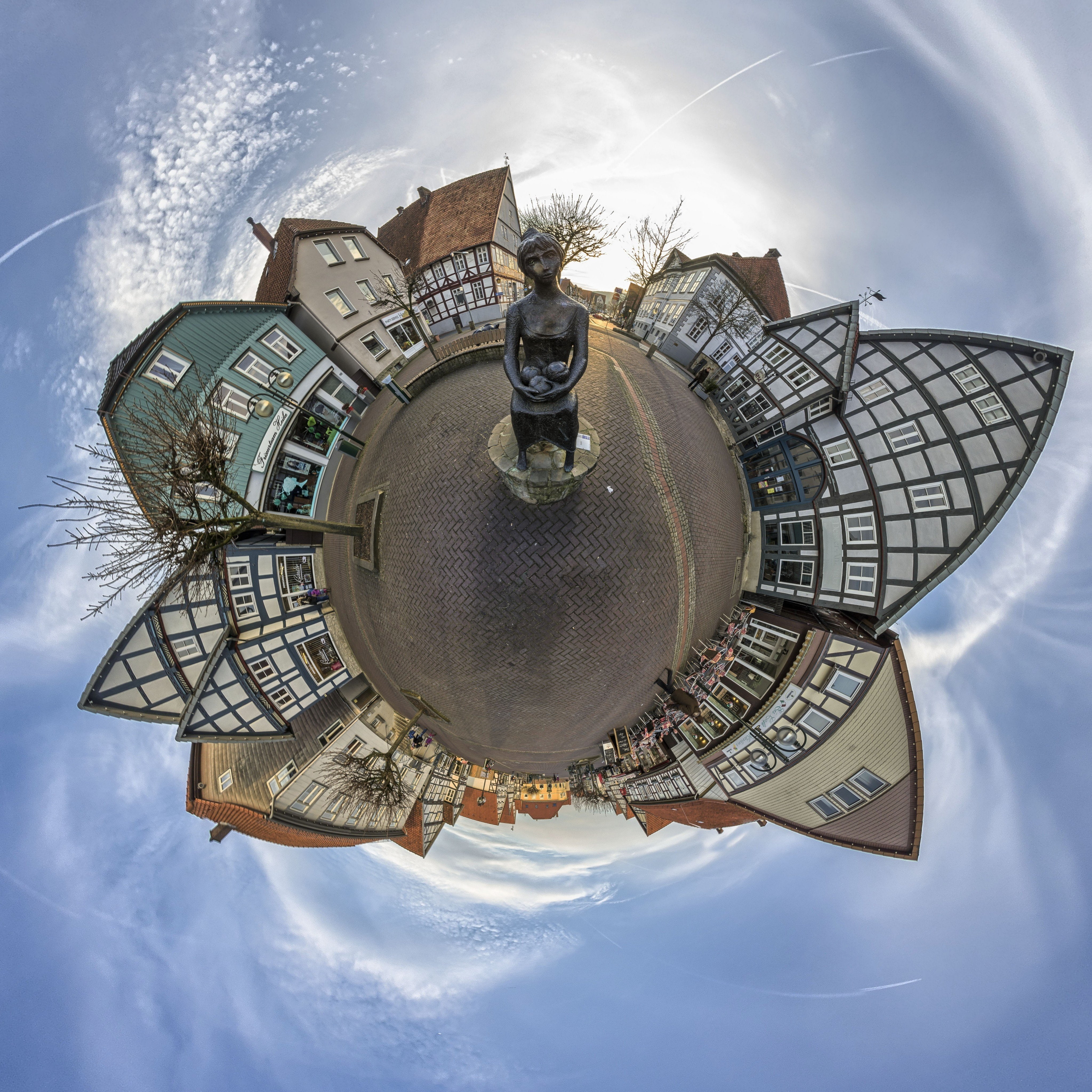 Panoramic Sphere, 4K, Phone HD Wallpaper