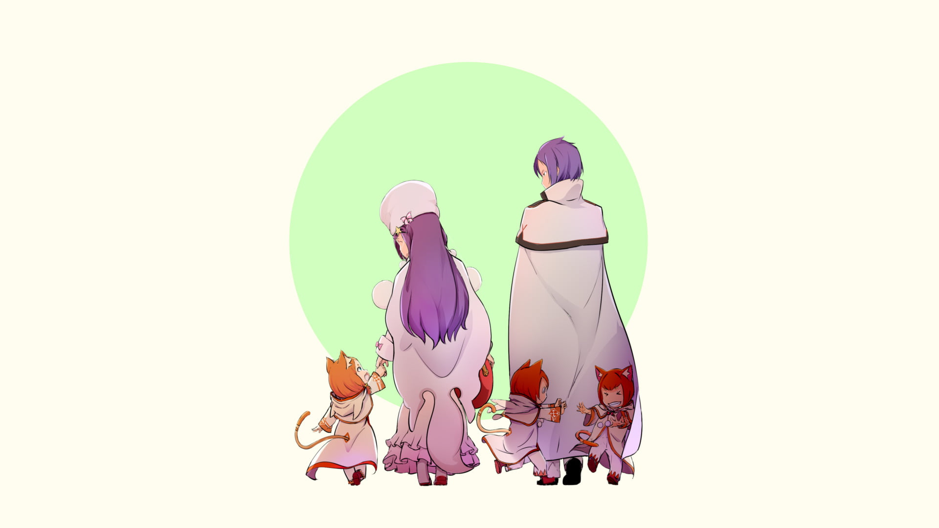 technology, purple, Anime, white background, people, friendship, group of people, bonding, young women, human body part, Hetaro Pearlbaton, multi colored, HD Wallpaper