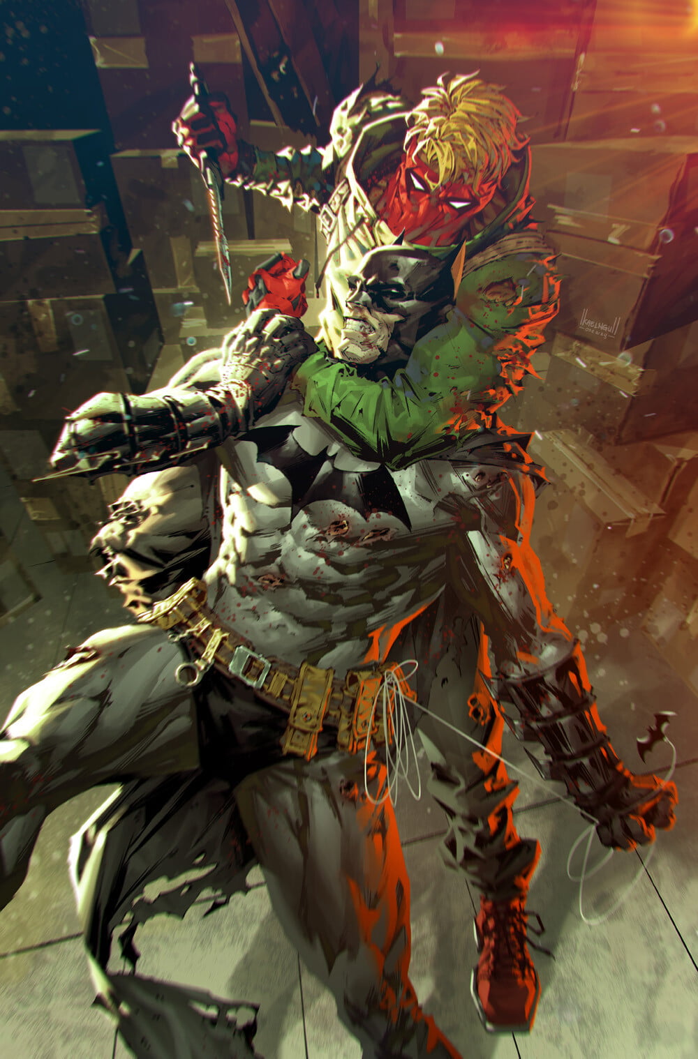 Kael Ngu, Batman, artwork, comic art, 720P, Phone HD Wallpaper