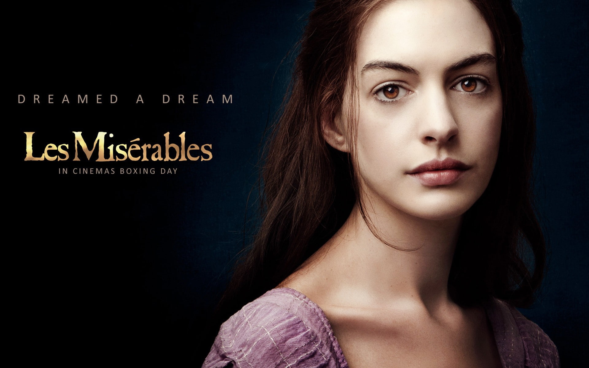 brown eyes, 1080P, Anne Hathaway, Les Miserables, HD Wallpaper