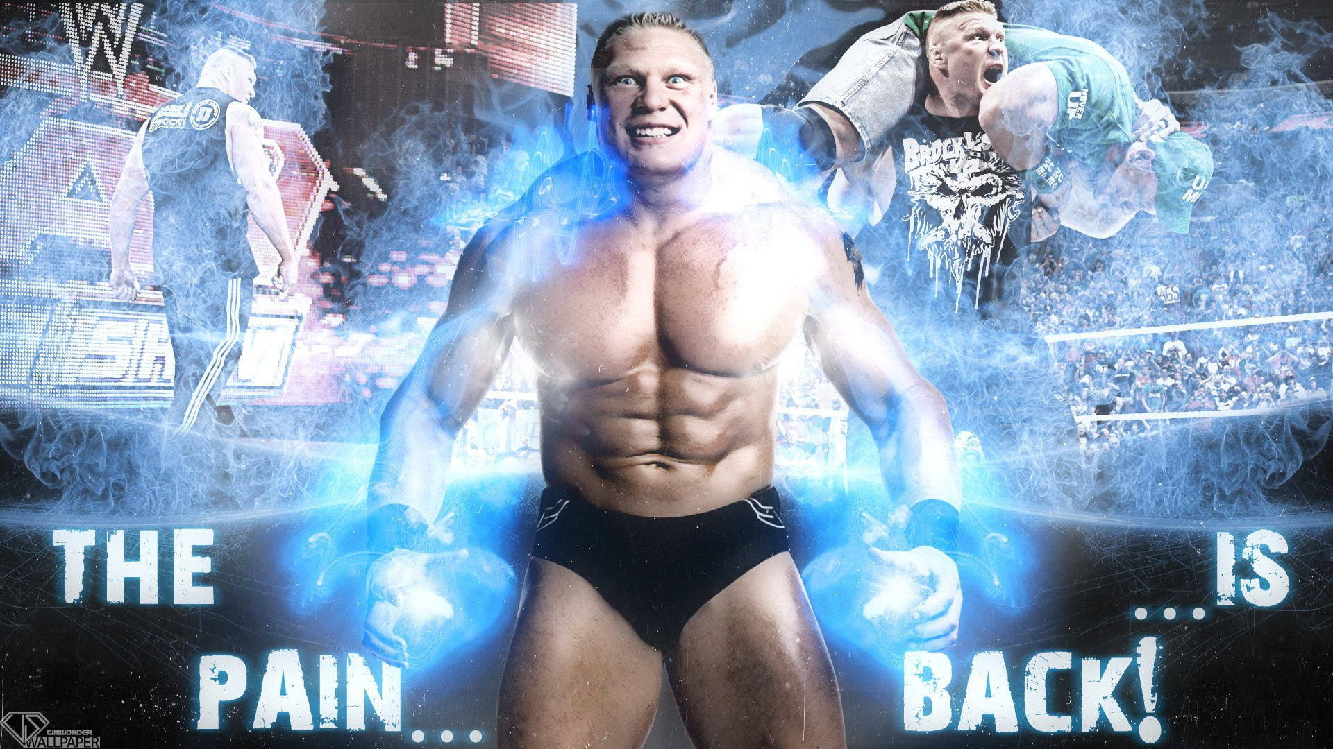 wwe, fighting, 1080P, brock, wrestling, lesner, HD Wallpaper