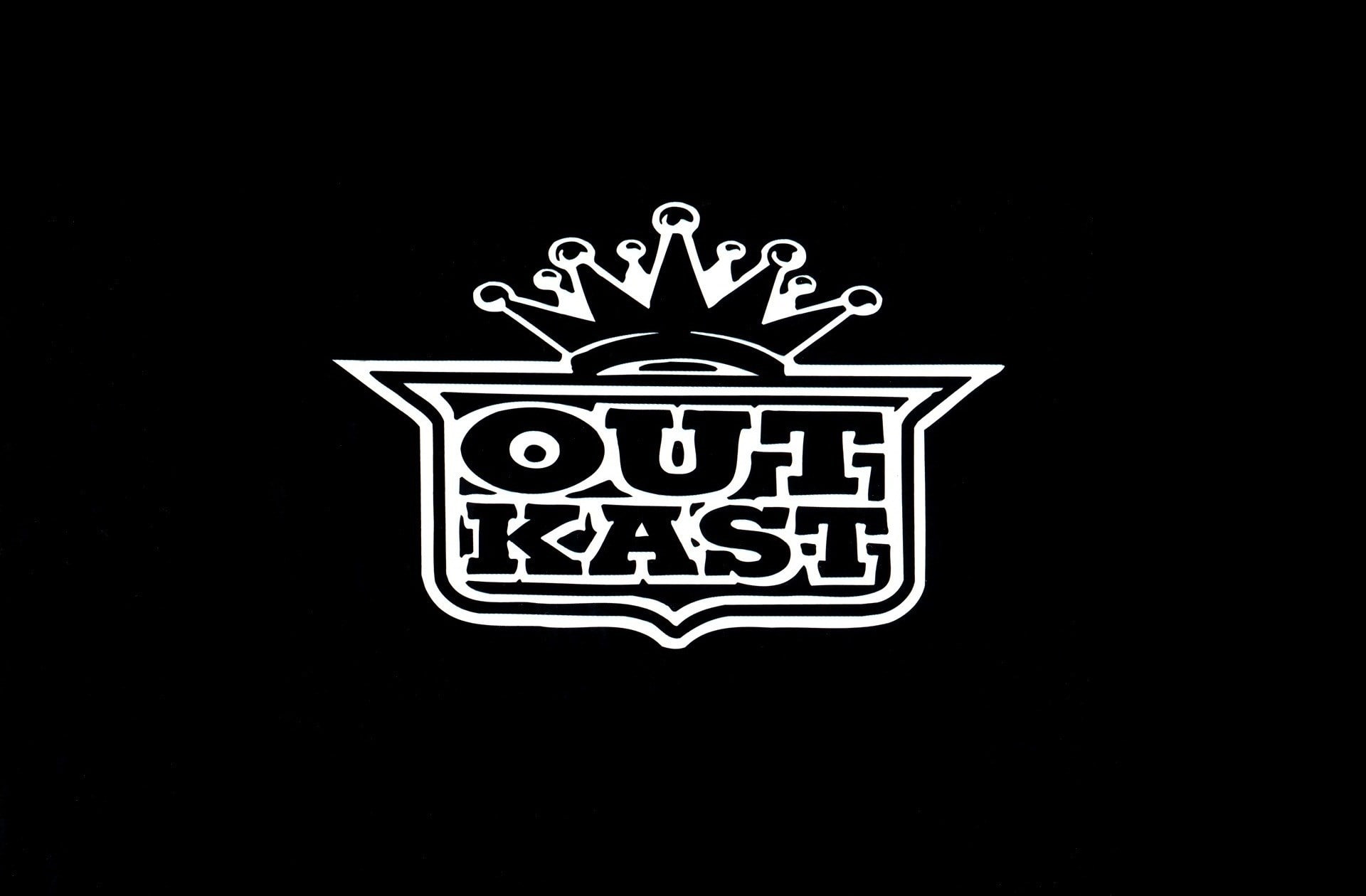 indoors, nature, outkast, 1080P, sign, communication, night, text, black background, black color, white color, studio shot, illuminated, design, no people, HD Wallpaper