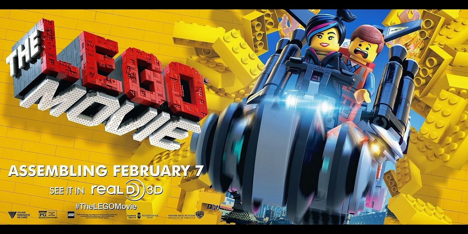 Logo, 720P, Lego, Emmet (The Lego Movie), Wyldstyle (The LEGO Movie), Text, Movie, The Lego Movie, HD Wallpaper