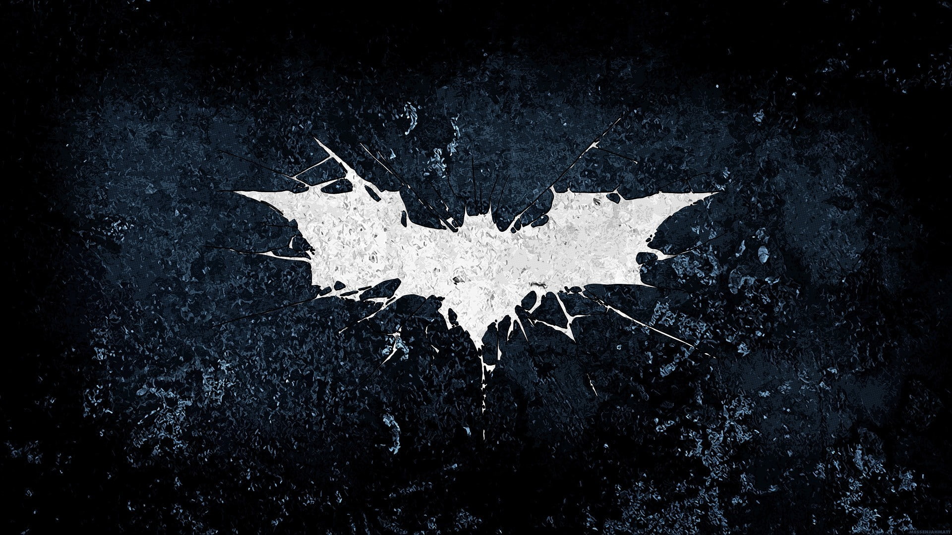 artwork, Batman, movies, 1080P, Batman logo, grunge, The Dark Knight Rises, HD Wallpaper