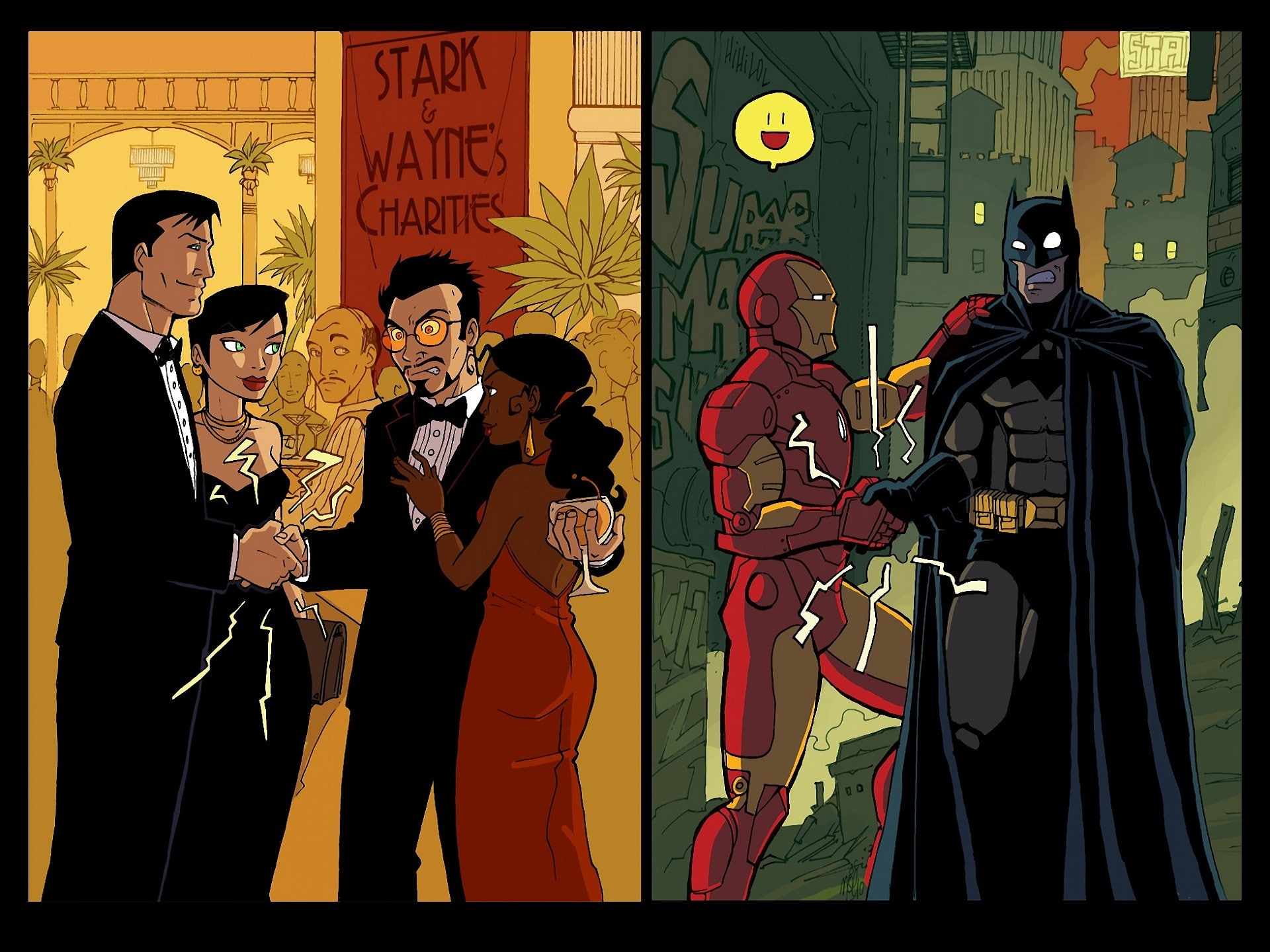 dark, wayne, comics, knight, revenge, tony, iron, man, 1080P, batman, stark, bruce, HD Wallpaper
