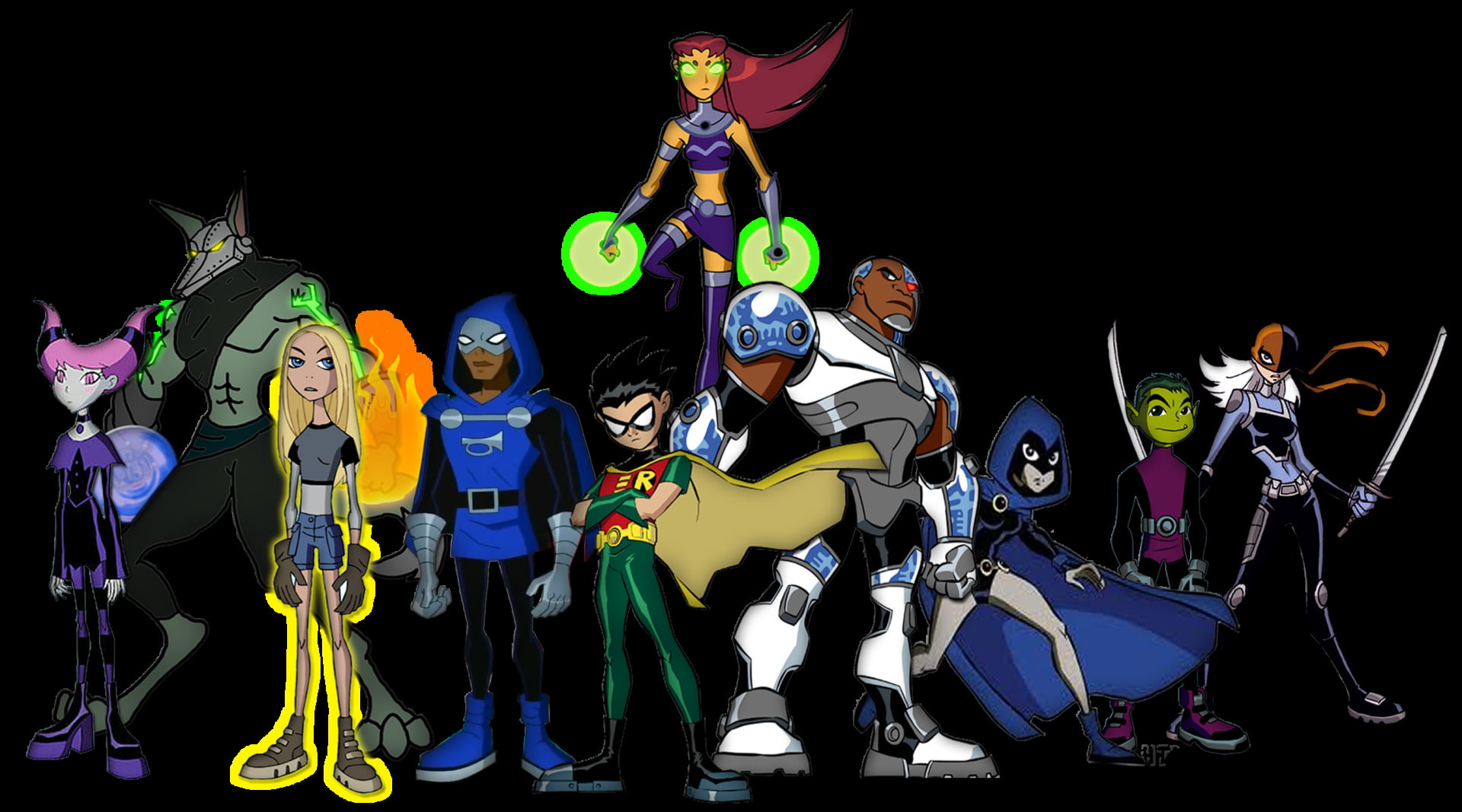 1080P, Teen Titans, HD Wallpaper