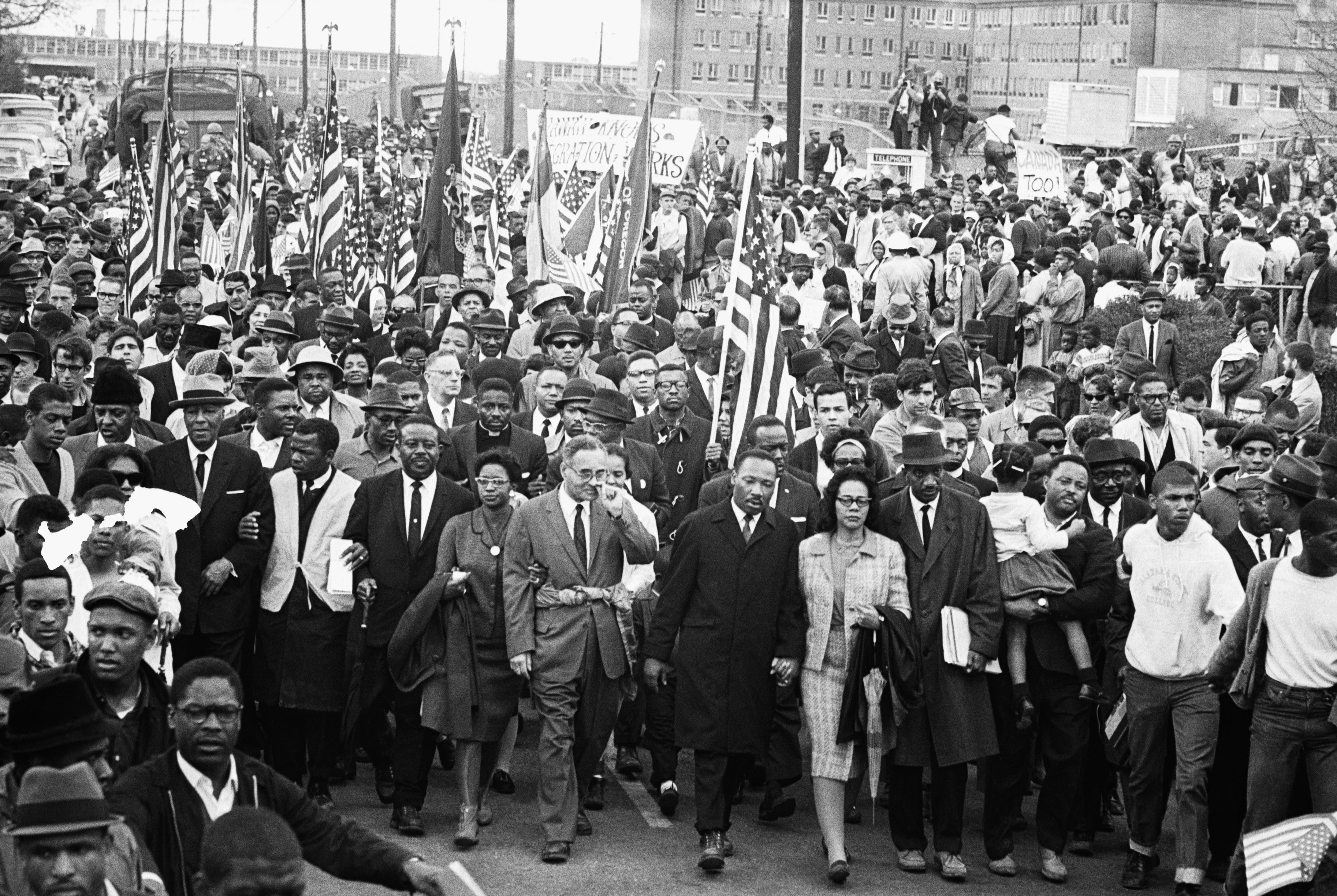 king, protest, crowd, 2K, march, luther, martin, HD Wallpaper