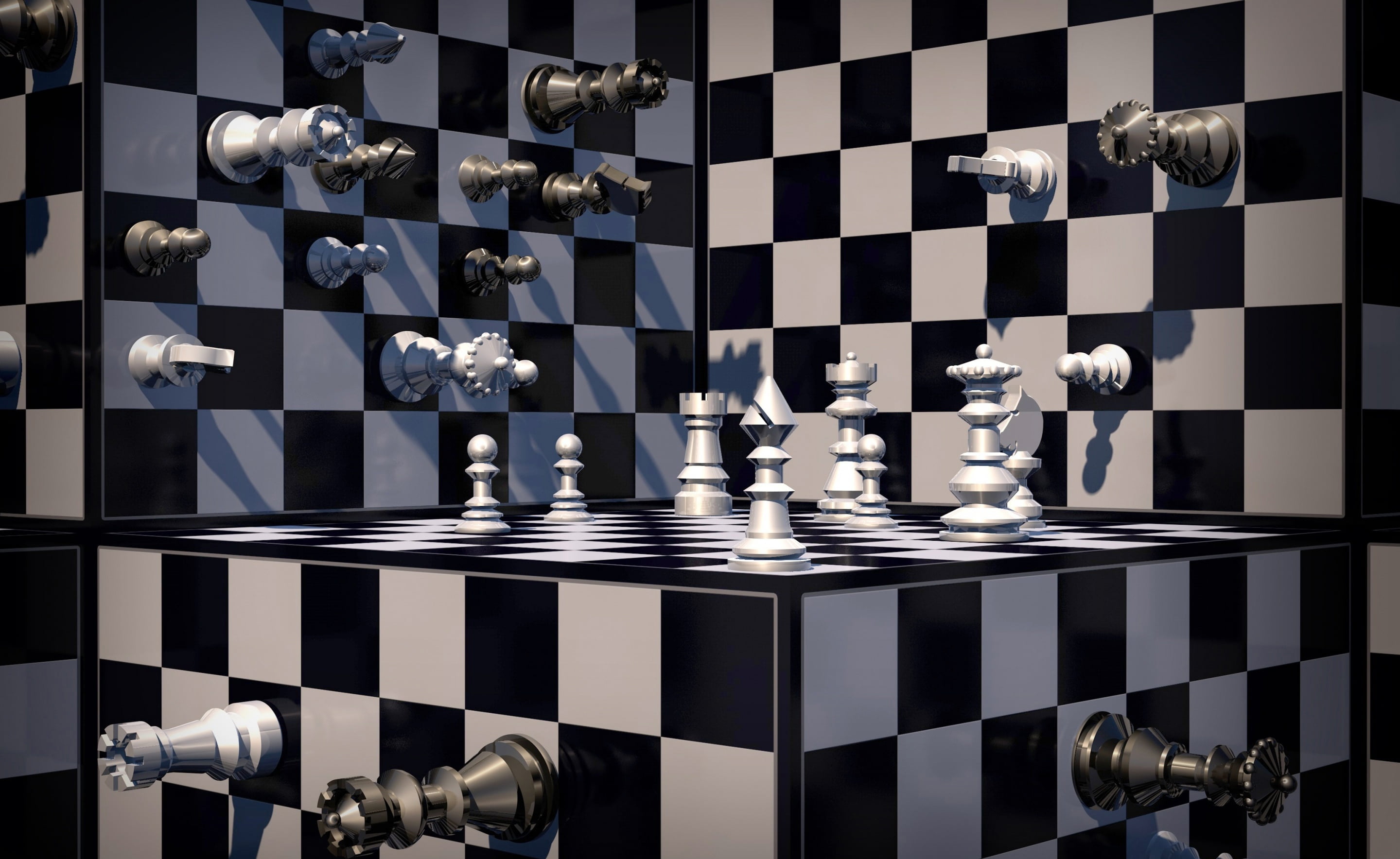 chess piece, arts culture and entertainment, no people, relaxation, king - chess piece, checked pattern, competition, board game, large group of objects, HD Wallpaper