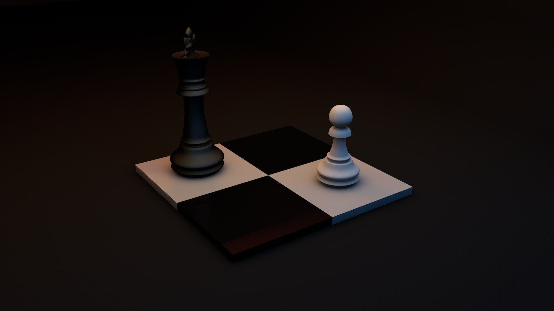 1080P, pieces, chess, mini, white, project, king, floor, black, board, HD Wallpaper