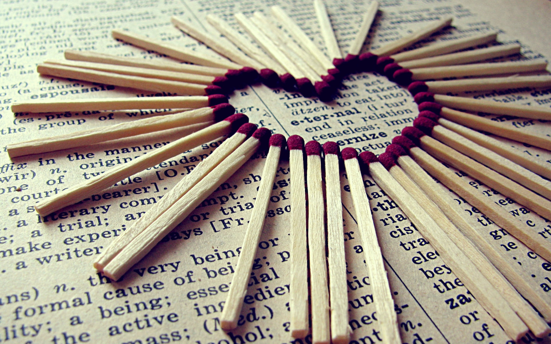 valentine, heart, love, romance, holidays, words, dictionary, mood, book, 1080P, mathes, artistic, emotion, HD Wallpaper