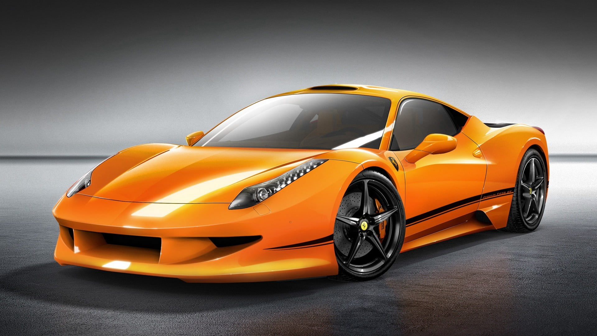 transportation, sports Race, concept Car, design, motor Vehicle, engine, sport, elegance, land Vehicle, studio shot, outdoors, new, ferrari, orange, italia, HD Wallpaper