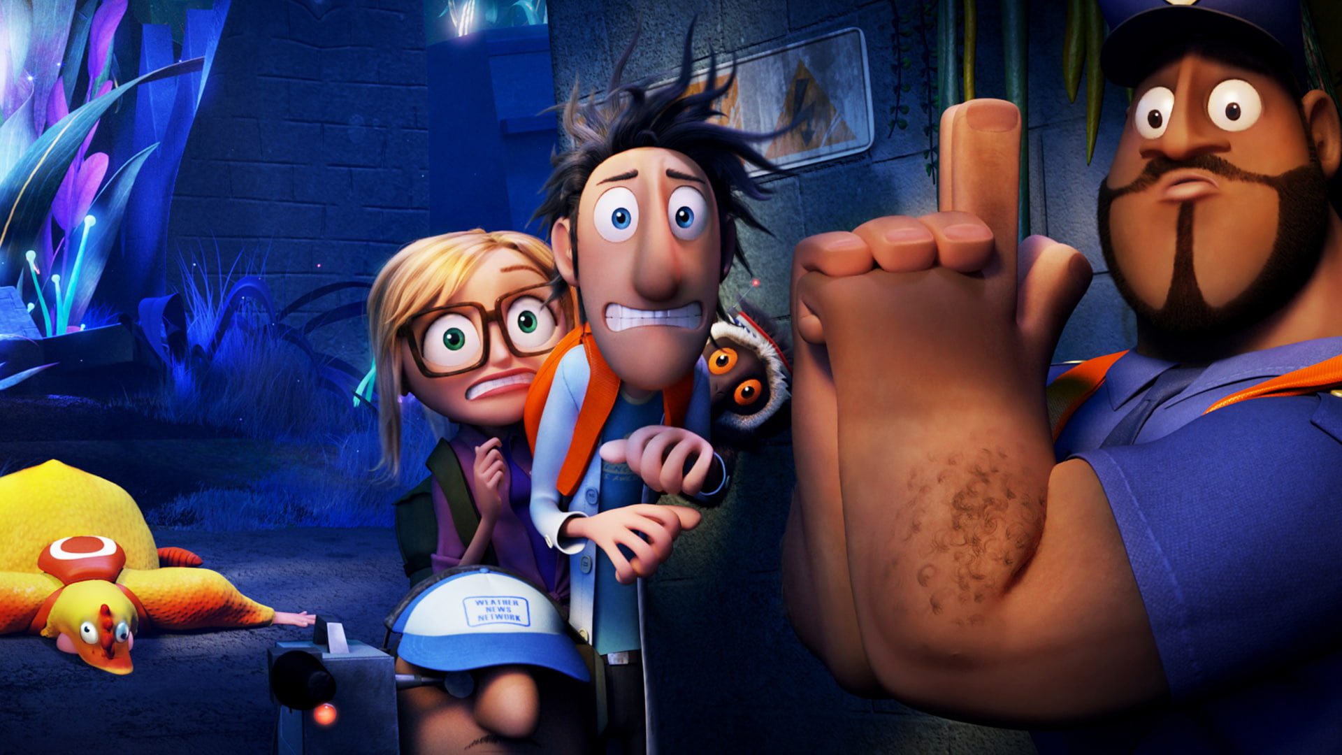 2013, with, meatballs, cloudy, 1080P, chance, HD Wallpaper