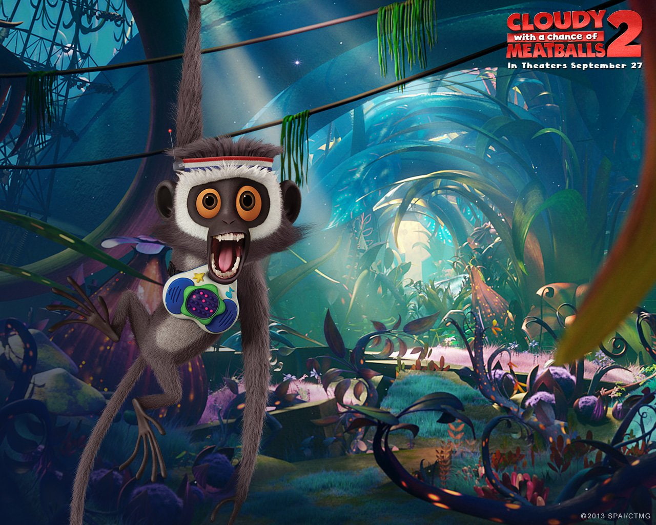 720P, Movie, Cloudy With A Chance Of Meatballs 2, HD Wallpaper