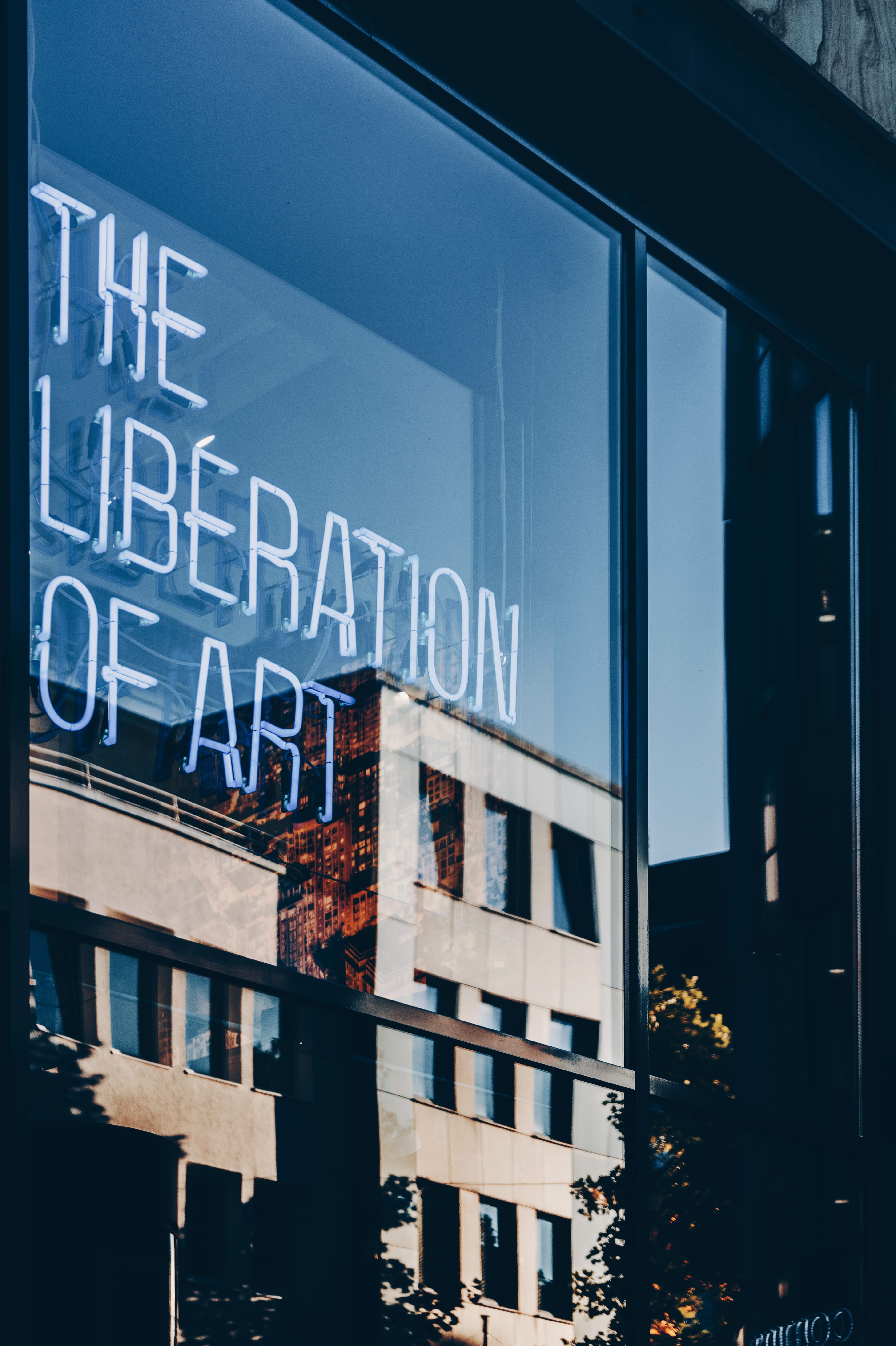 sign, building Exterior, art, window, design, typography, facade, outdoors, store, no People, neon, reflection, built Structure, city, creative, city Life, Phone HD Wallpaper