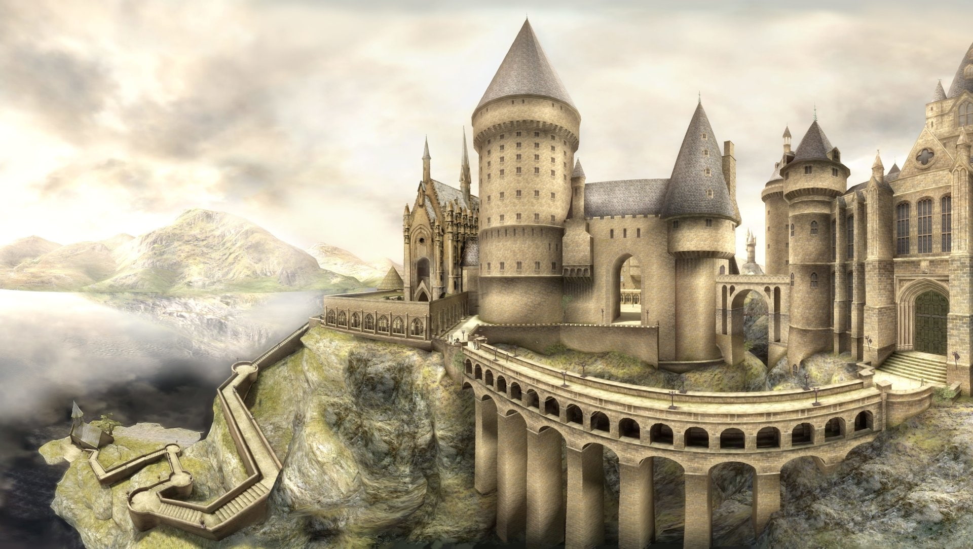 the past, tourism, sky, gothic style, travel destinations, no people, building, outdoors, Harry Potter and the Order of the Phoenix, architecture, cloud - sky, HD Wallpaper