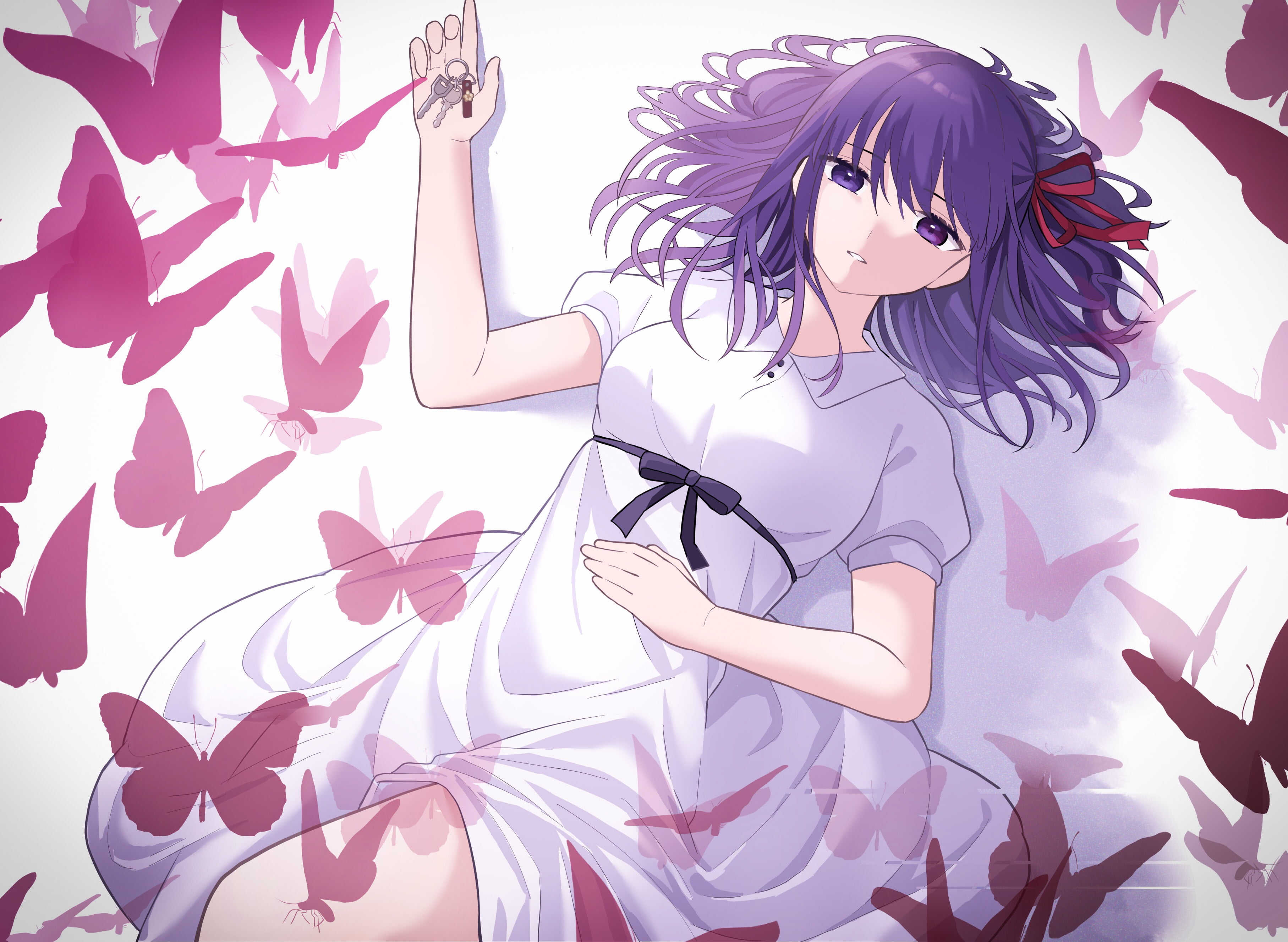 anime girls, fate/stay night: heavens feel, Matou Sakura, Fate Series, Fate/Stay Night, 2K, HD Wallpaper