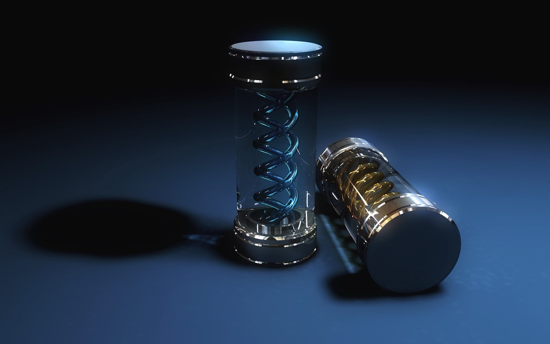 blue, capsules, 1080P, forms, HD Wallpaper