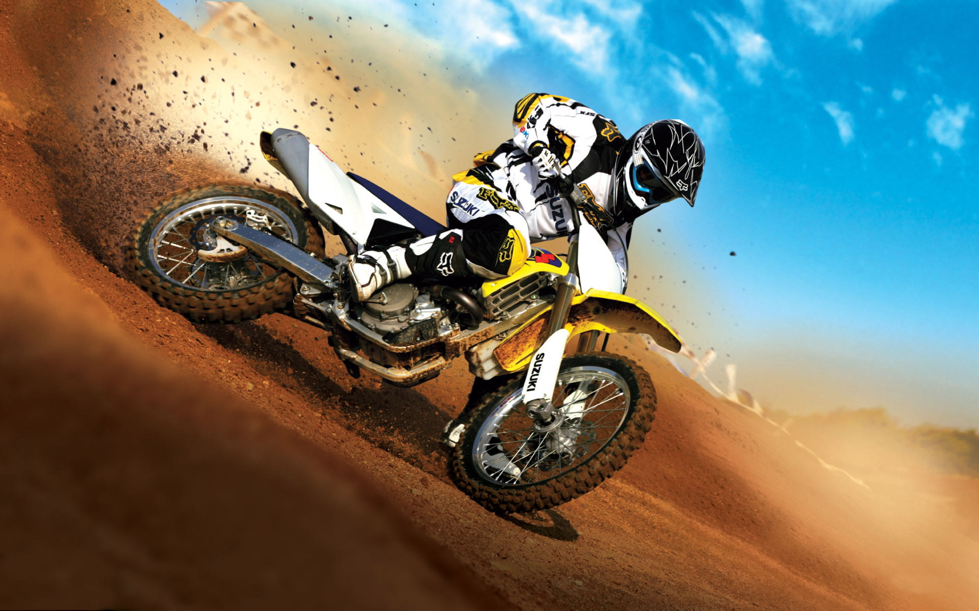 hd, 1080P, motocross, motorcycles, suzuki, bikes and motorcycles, bikes, HD Wallpaper
