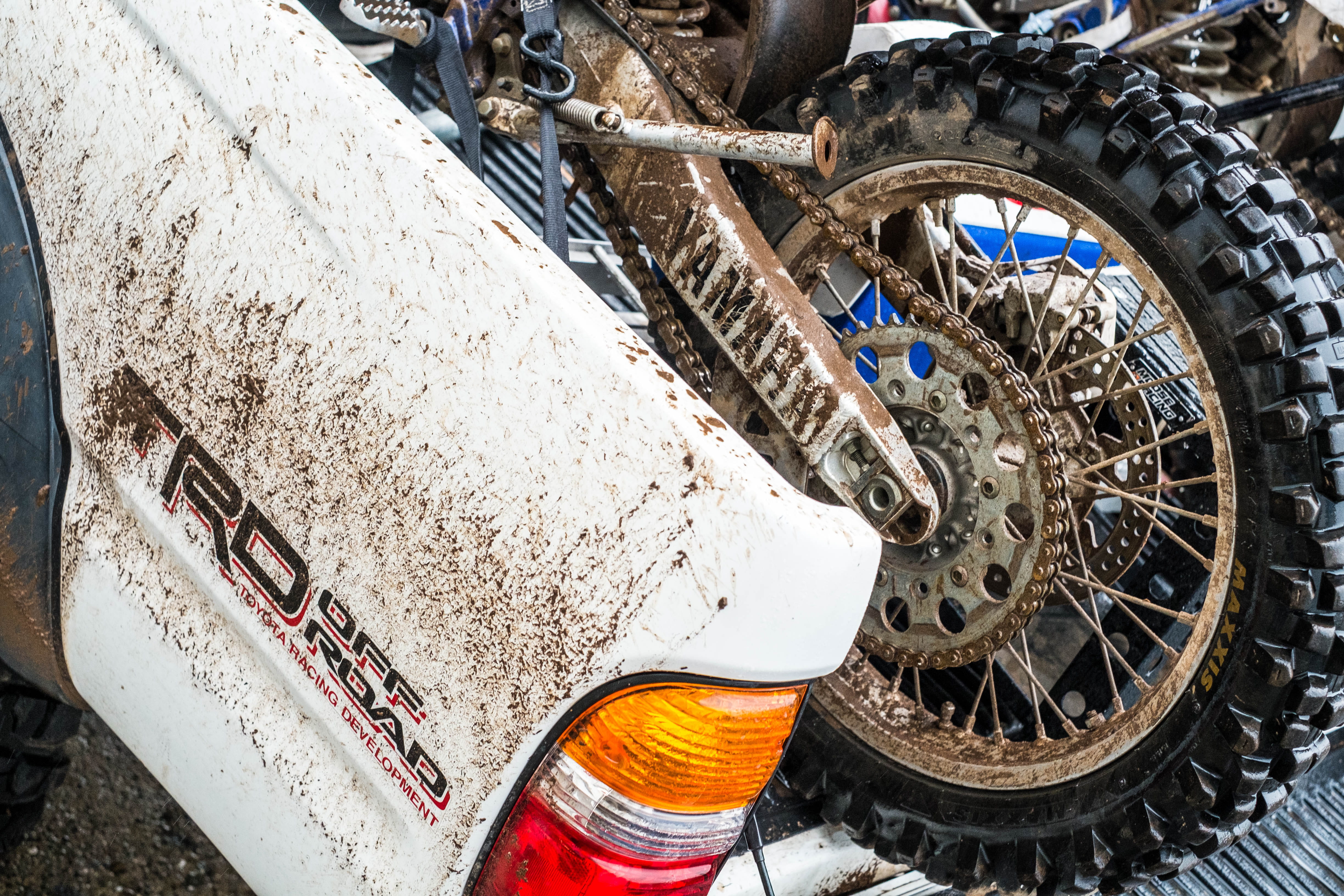 road, no people, transportation, stationary, united states, close-up, toyota, land, dirtbike, ruined, play, machinery, car, 4K, mud, truck, san francisco, HD Wallpaper