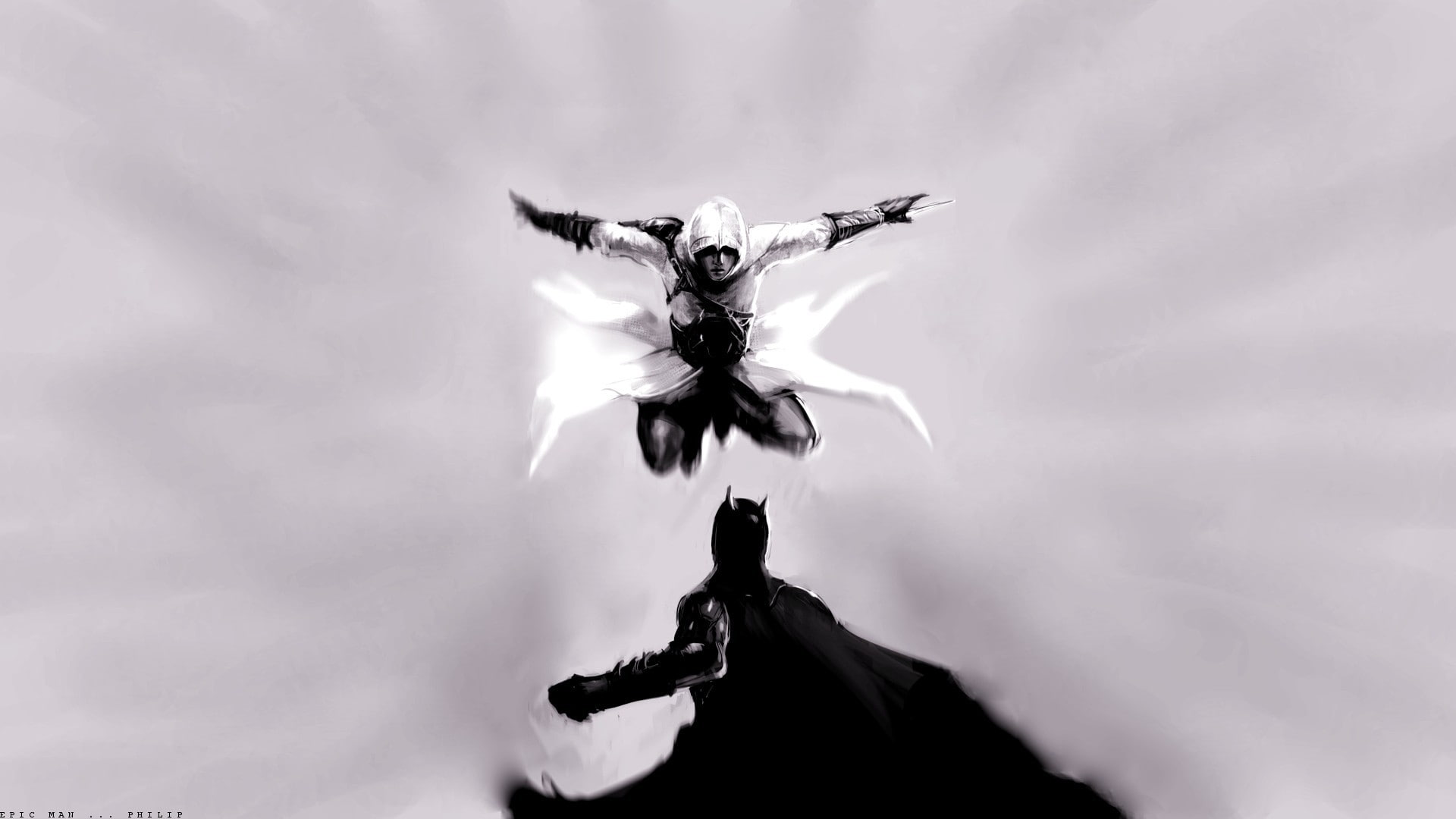 1080P, Batman, Altaïr Ibn-LaAhad, Assassins Creed, HD Wallpaper