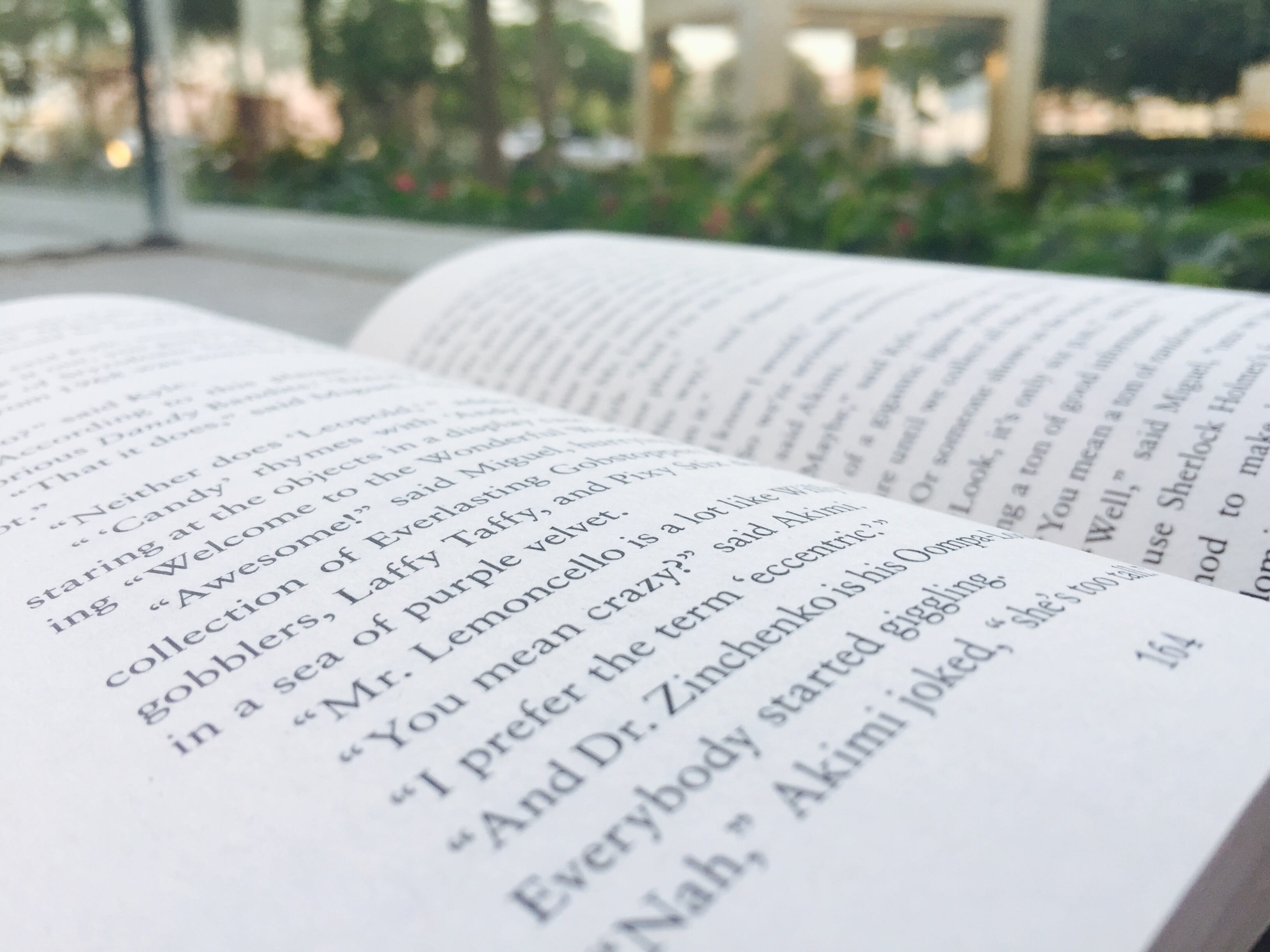 pages, book, communication, belief, close-up, literature, publication, dubai, no people, text, outside, education, selective focus, trees, united arab emirates, HD Wallpaper