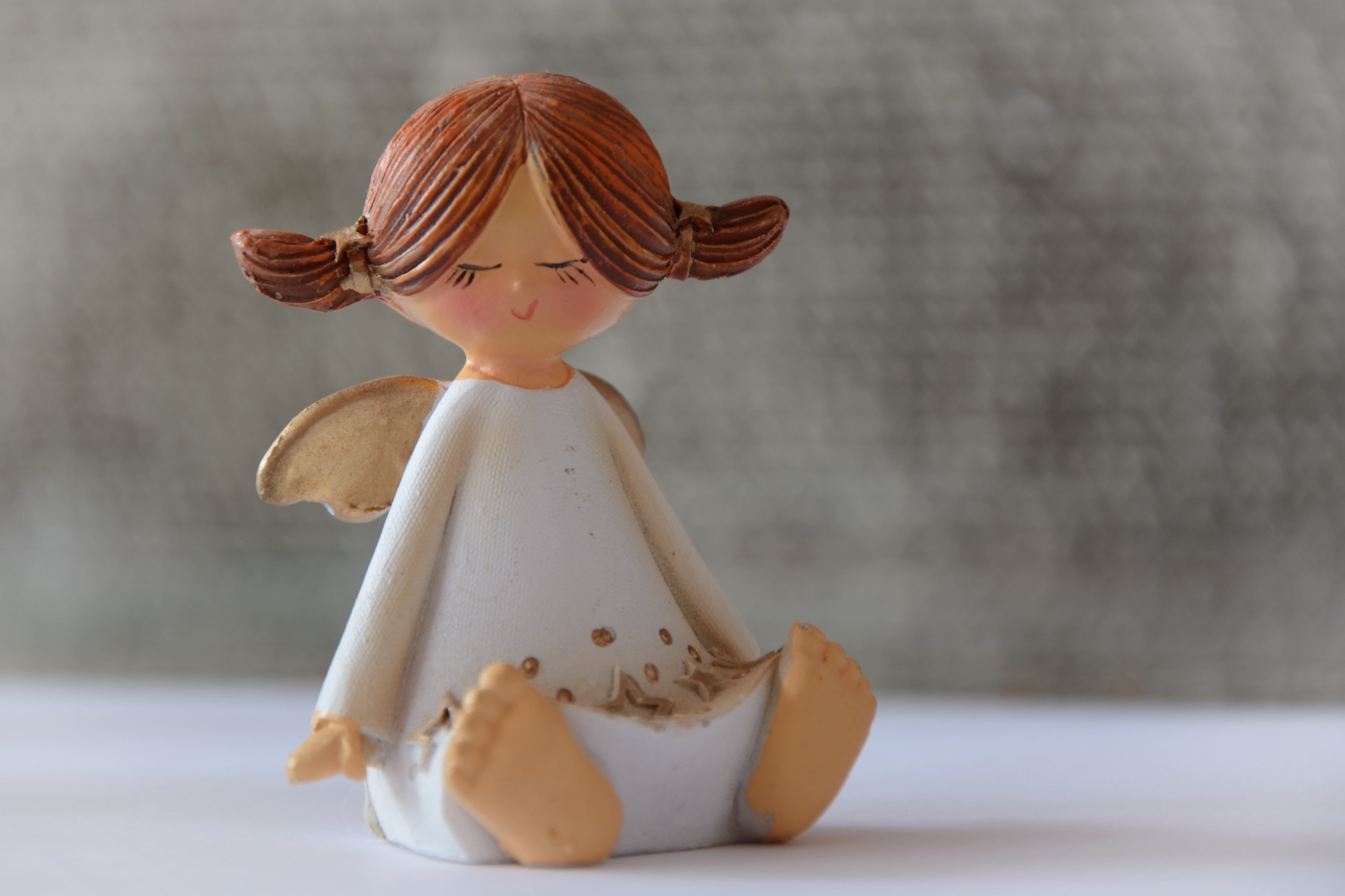 selective focus, doll, childhood, child, smile, art and craft, still life, small, emotion, clothing, beautiful, cute, creativity, representation, angel figure, HD Wallpaper