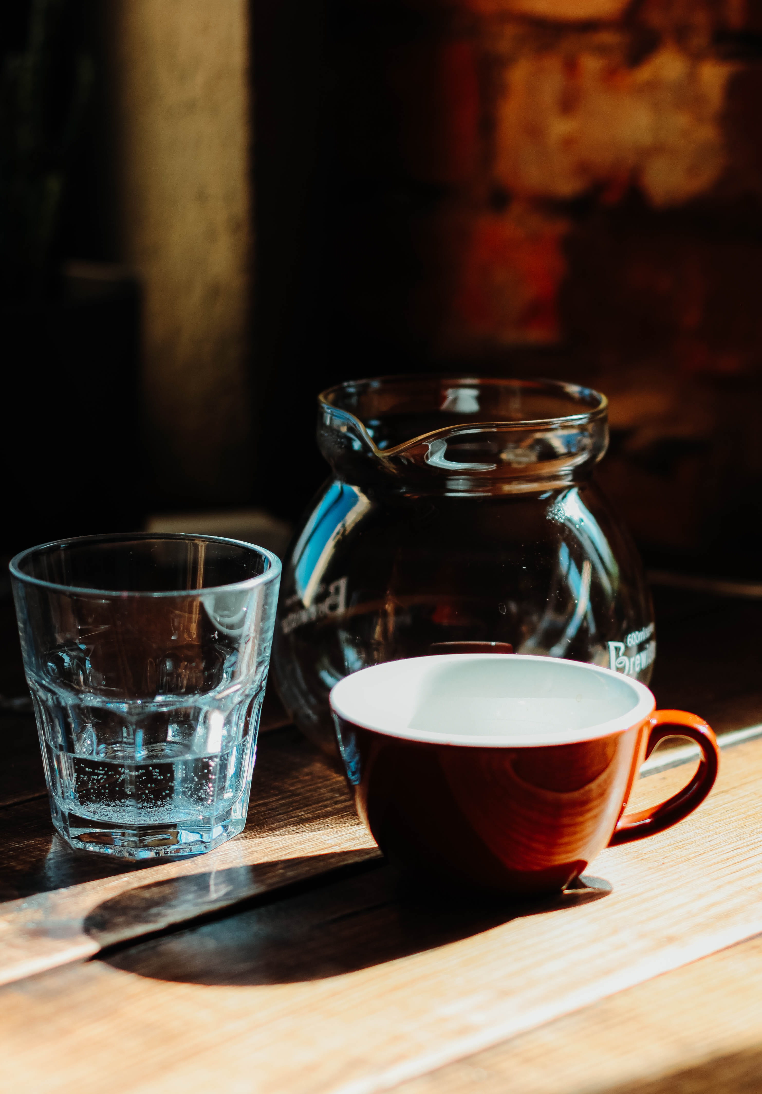 glass, besides, beverage, brown, cup, 4K, mug, food and drink, drinking glass, hot drink, freshness, tea, household equipment, coffee, drinking, crockery, Phone HD Wallpaper