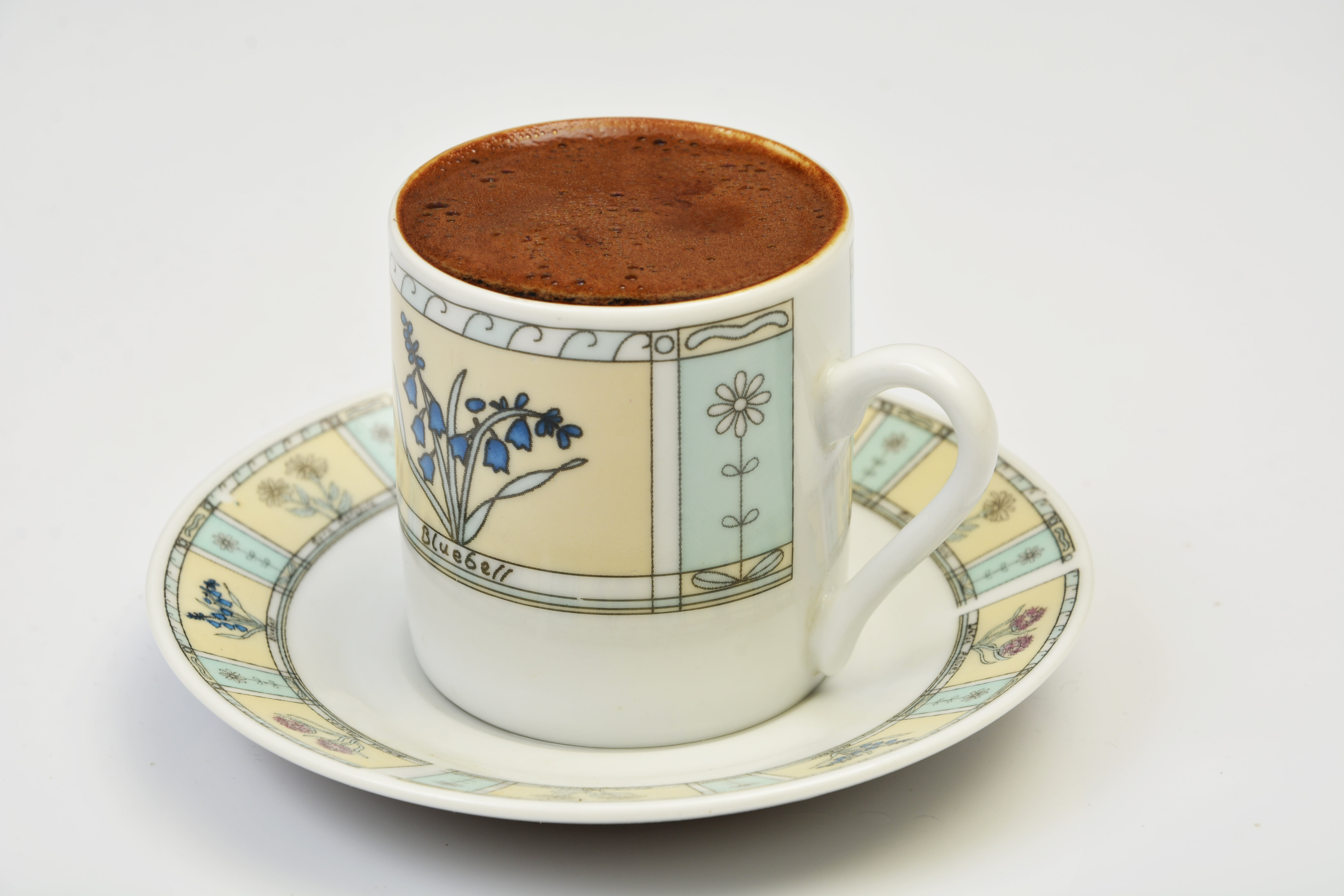 tea cup, close-up, hot drink, turkish coffee, saucer, indoors, cut out, coffee, brown, porcelain, heat - Temperature, still life, refreshment, coffee - drink, HD Wallpaper