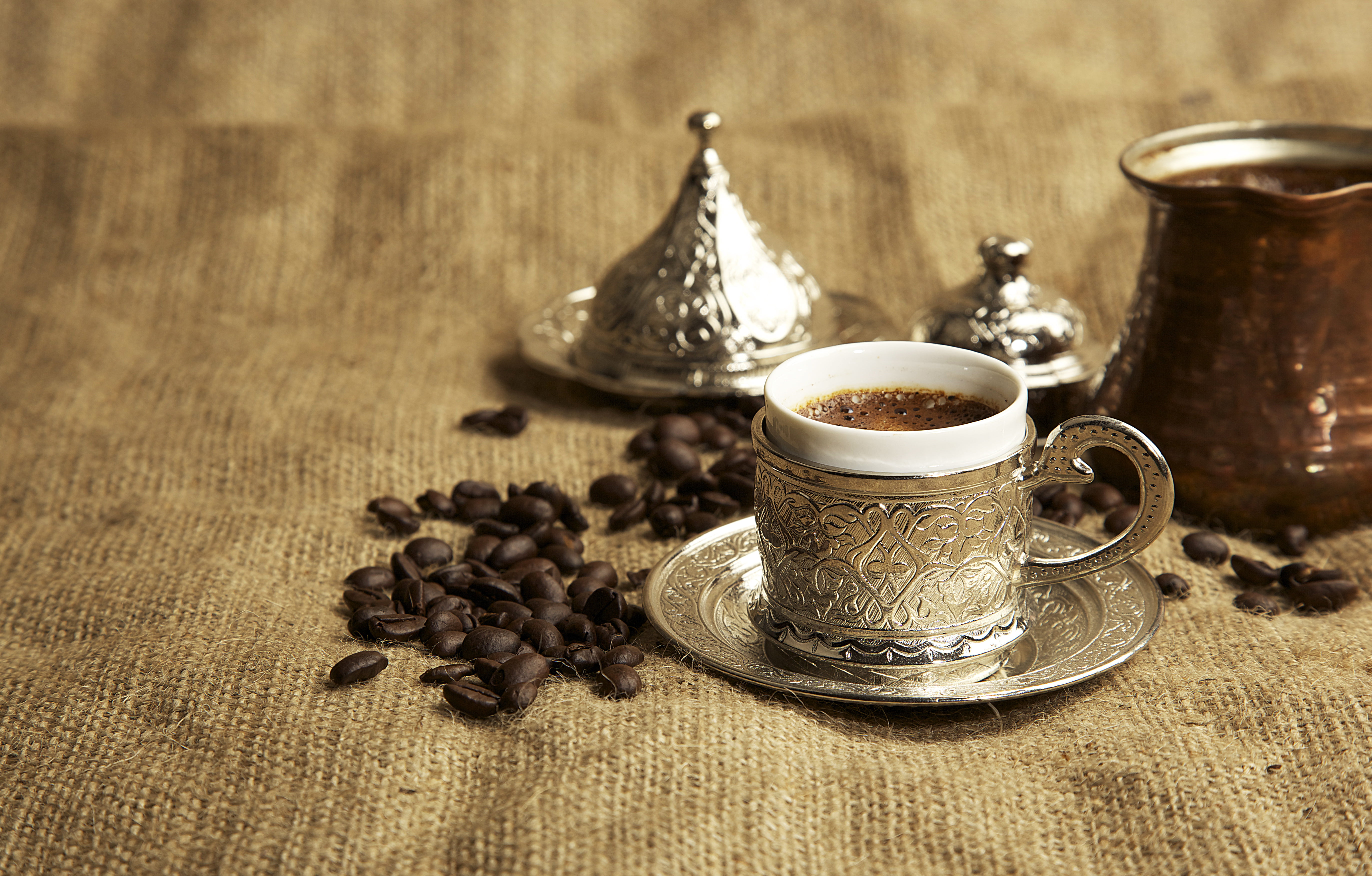 refreshment, no people, food, roasted coffee bean, still life, coffee, tea cup, crockery, cup, luxury, coffee cup, indoors, saucer, antique, drink, coffee - drink, HD Wallpaper