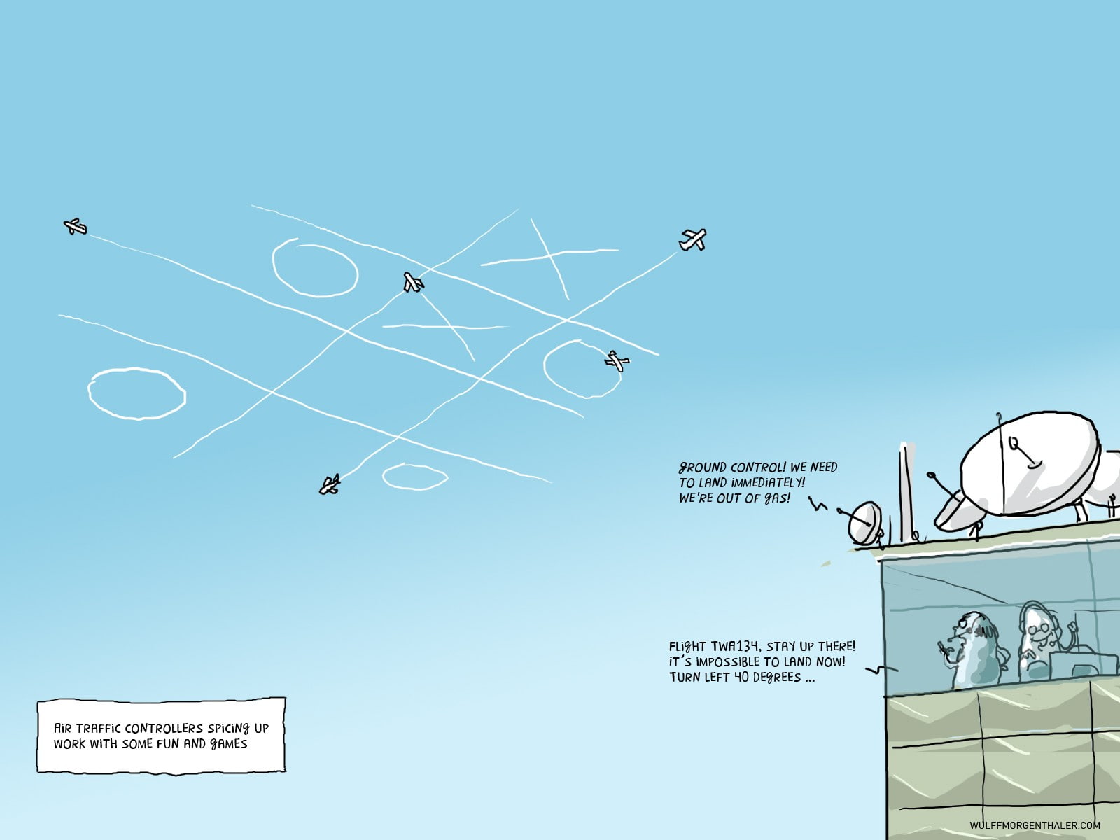 caricature, aircraft, managers, Wulffmorgenthaler, 720P, humor, HD Wallpaper