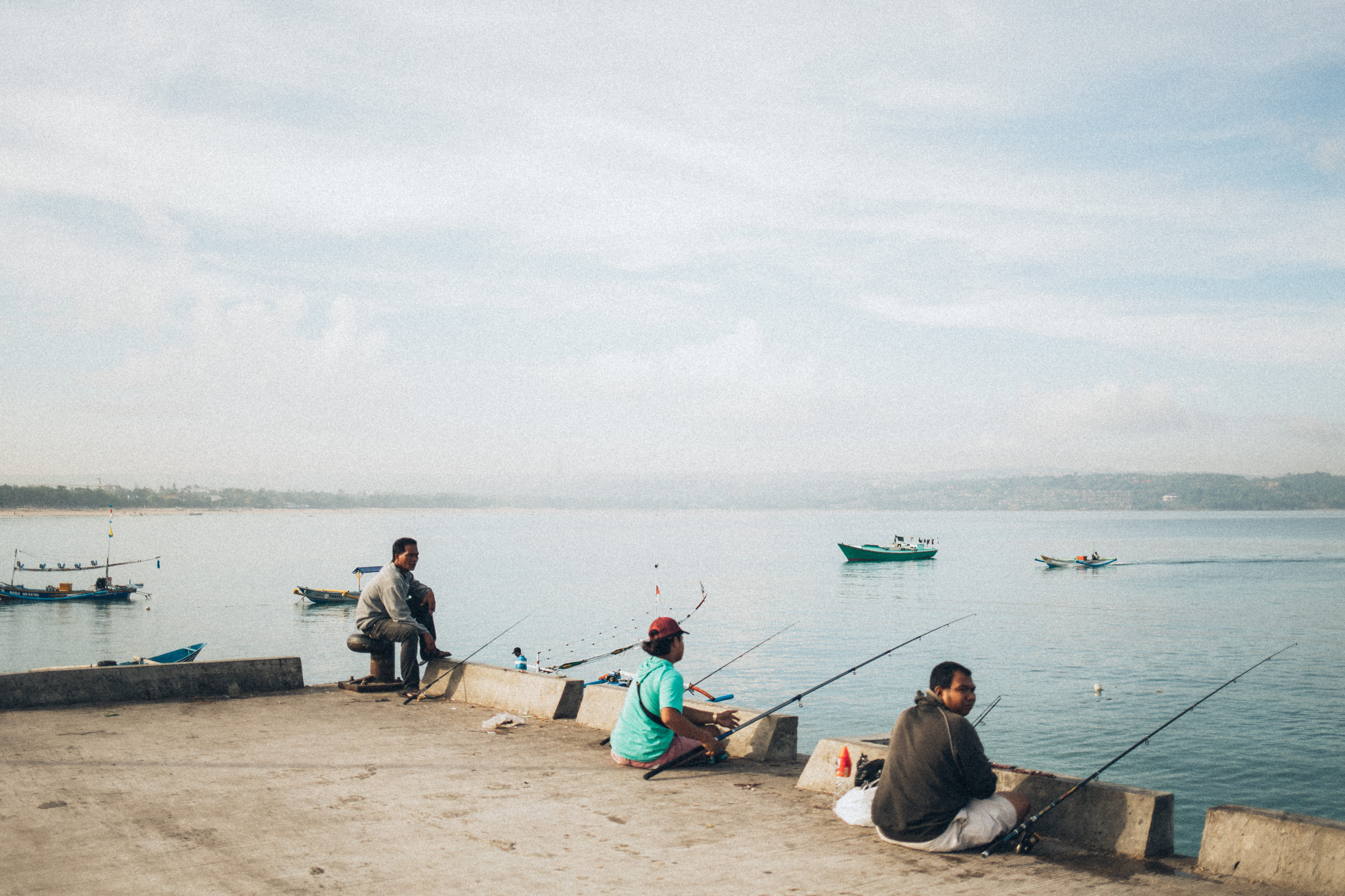 transportation, three, cloud - sky, leisure activity, sky, 5K, fishermen, lifestyles, outdoors, people, mode of transportation, day, women, sitting, real people, HD Wallpaper