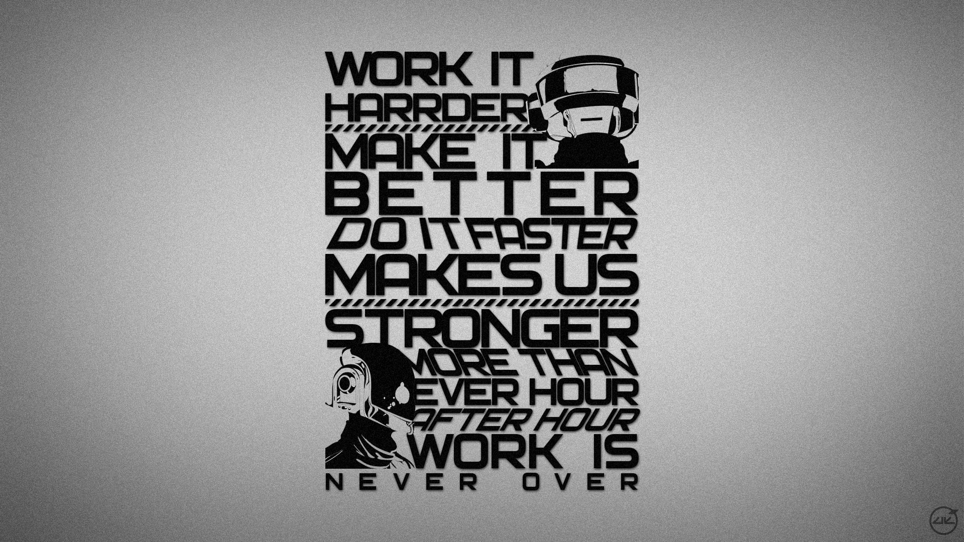 1080P, Text, lyrics, Daft Punk, HD Wallpaper