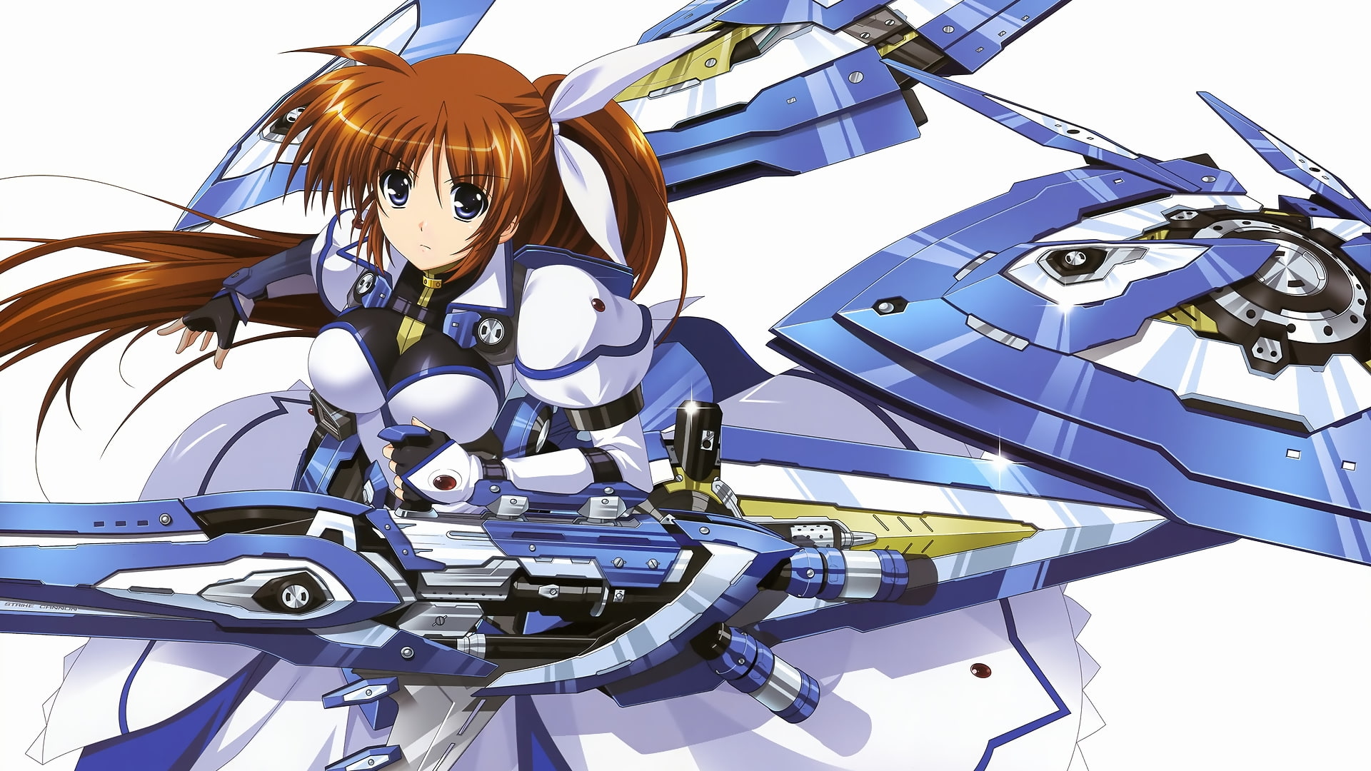 nanoha, 1080P, weapon, shoujo, mahou, takamachi, force, lyrical, senki, HD Wallpaper