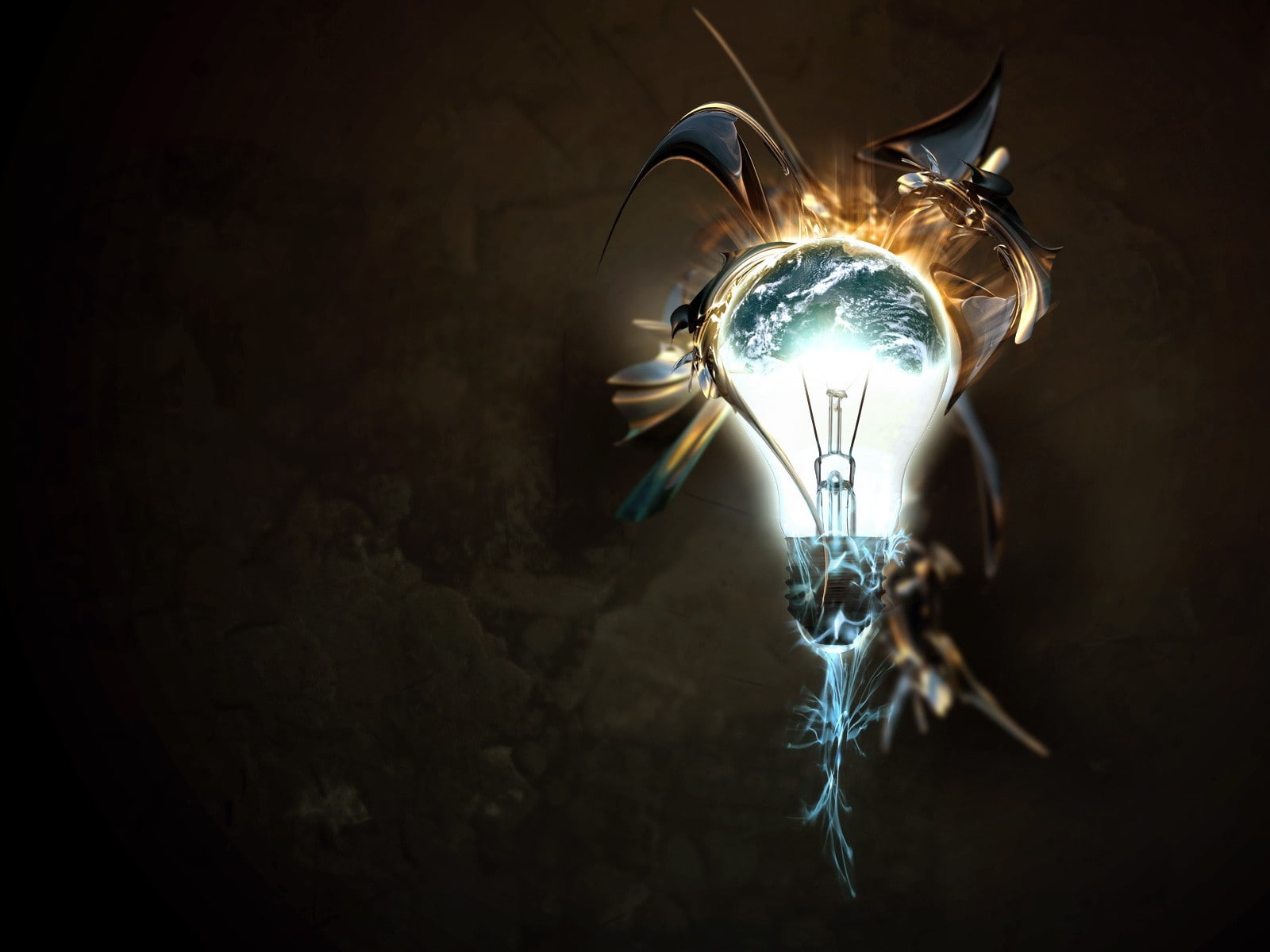 digital art, lightbulb, 720P, HD Wallpaper