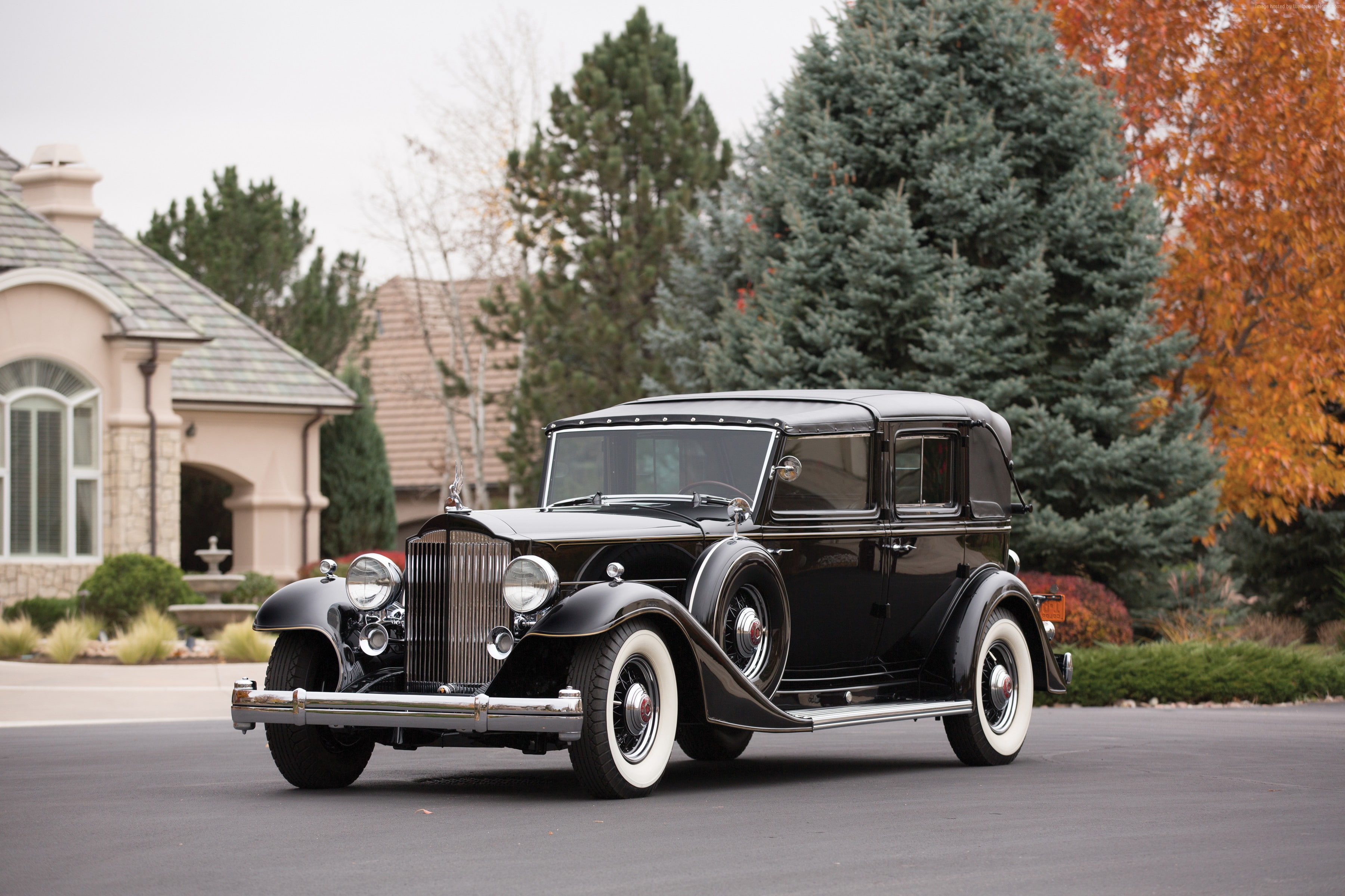 classic cars, 2K, front, Packard, retro, Packard Twelve, luxury cars, buy, rent, sports car, HD Wallpaper